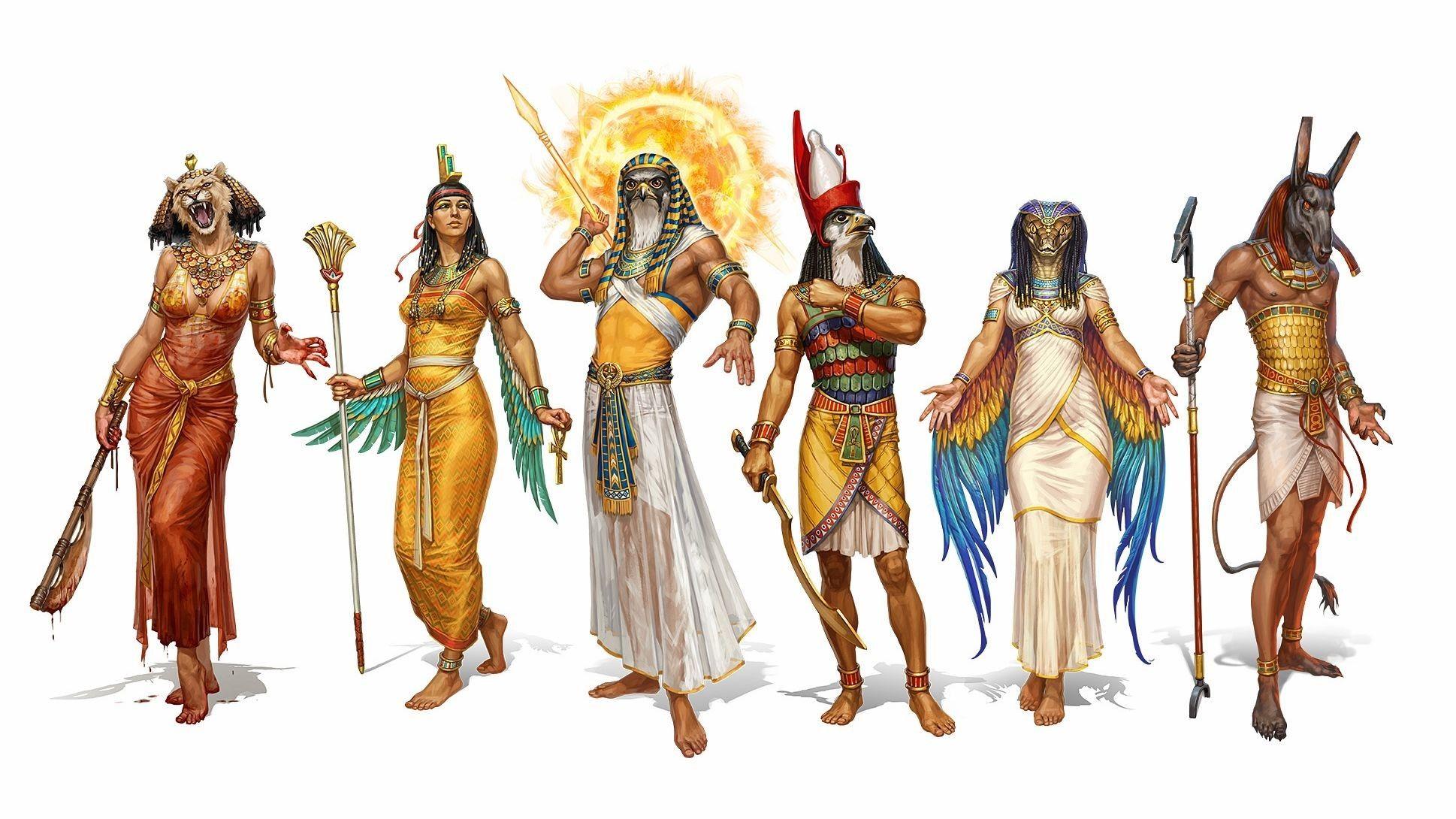 1938x1090 Egyptian Gods Wallpaper background picture