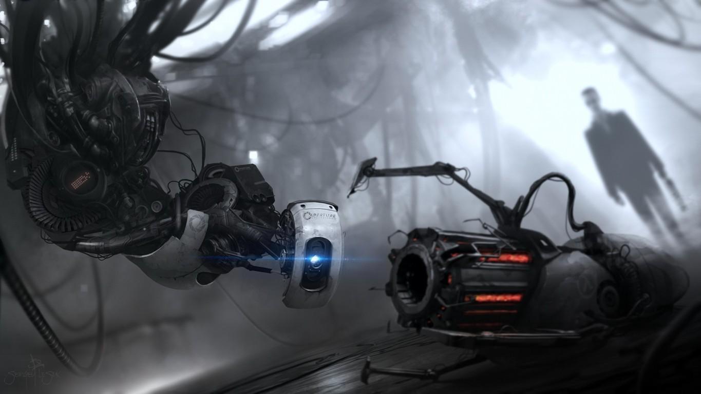 1365x768 Portal Video Game Wallpaper 24 Wallpaper HD