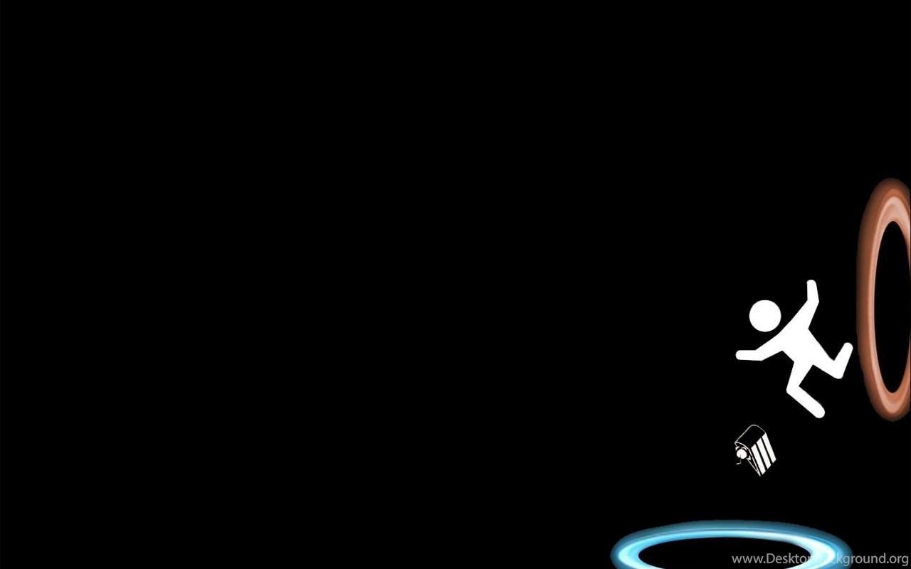 1280x800 Portal Simple Background Video Games Wallpaper Desktop Background