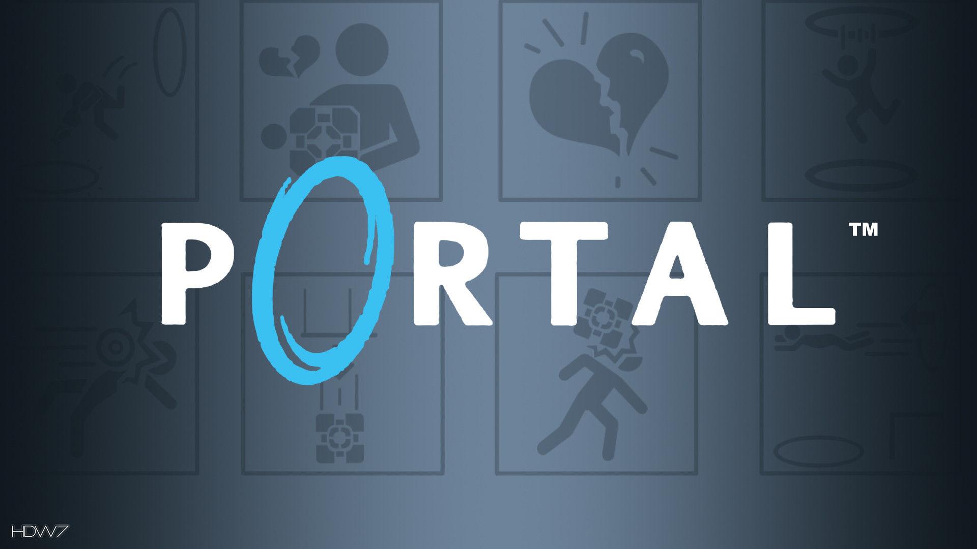 1920x1080 portal game big logo. HD wallpaper gallery
