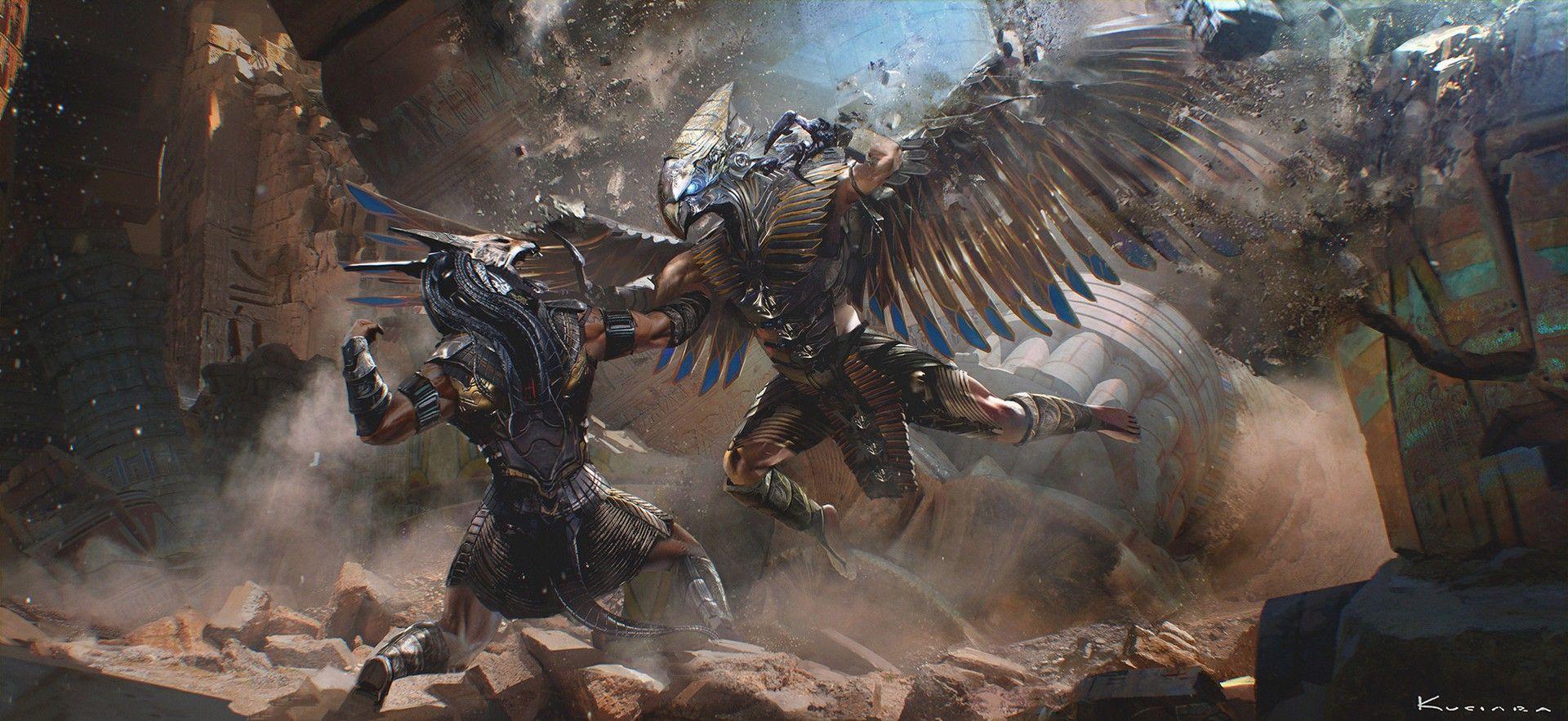 1920x884 artwork fantasy art gods wallpaper and background