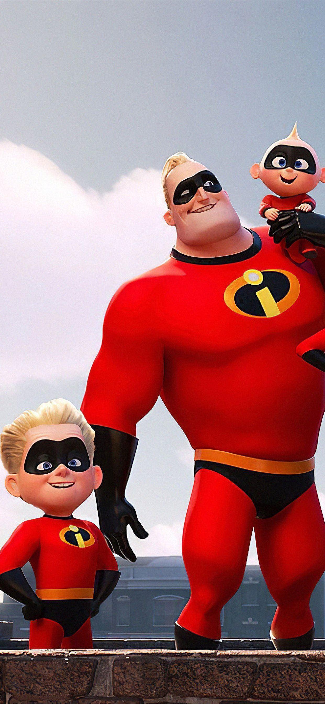 1242x2688 the incredibles 2 team iPhone X Wallpaper Free Download