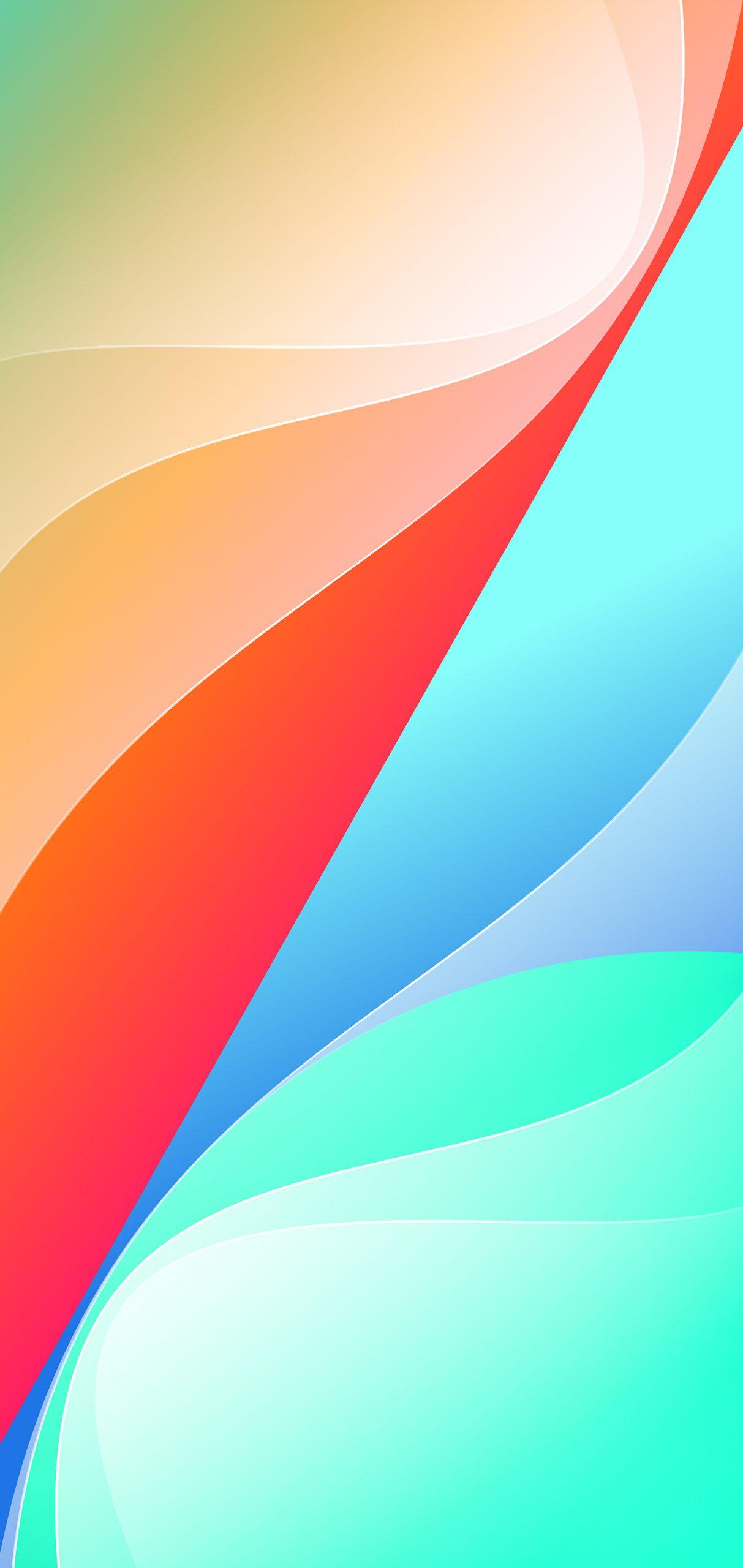 1213x2560 Summer striped gradient wallpaper