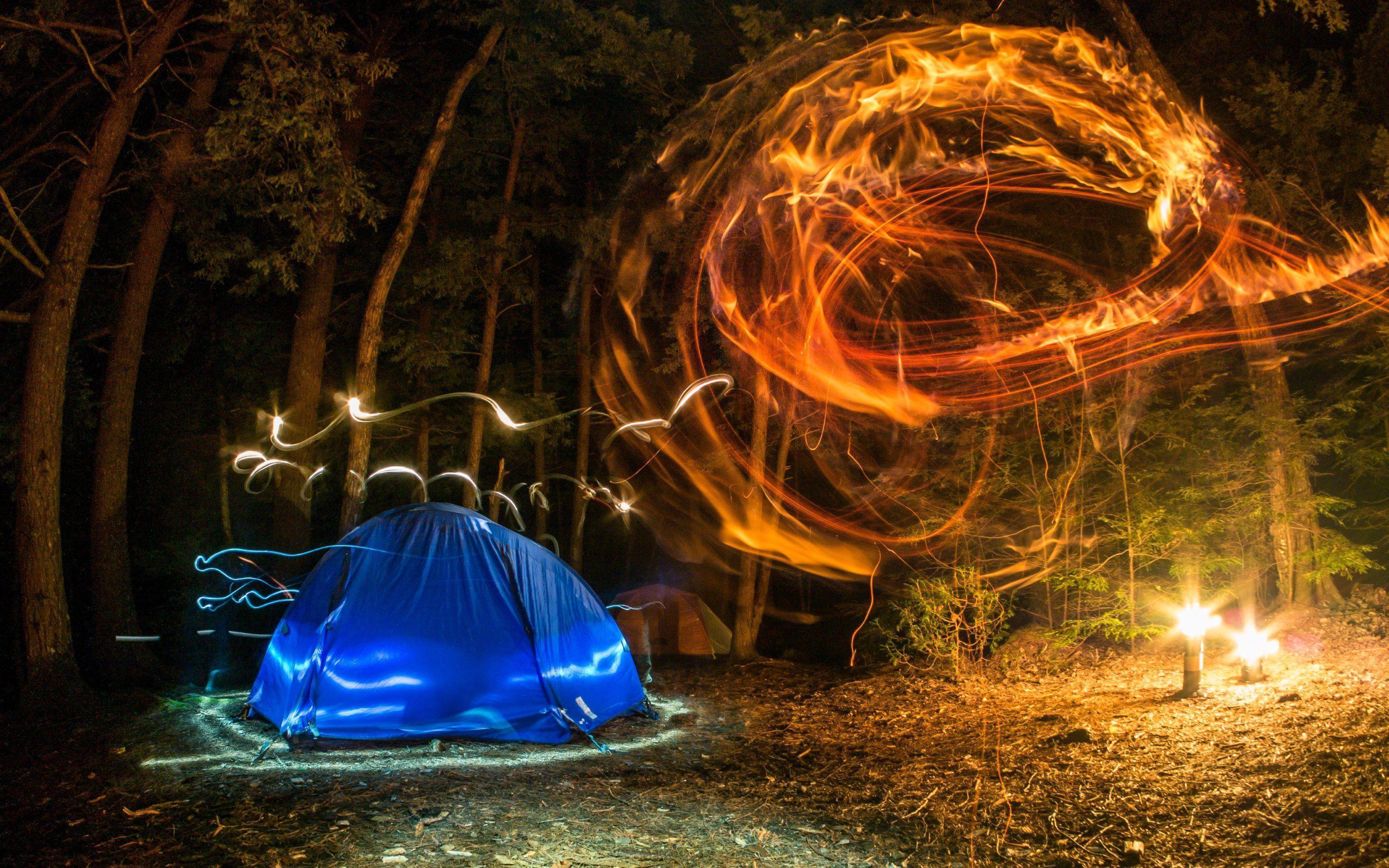 2880x1800 Camping Wallpaper