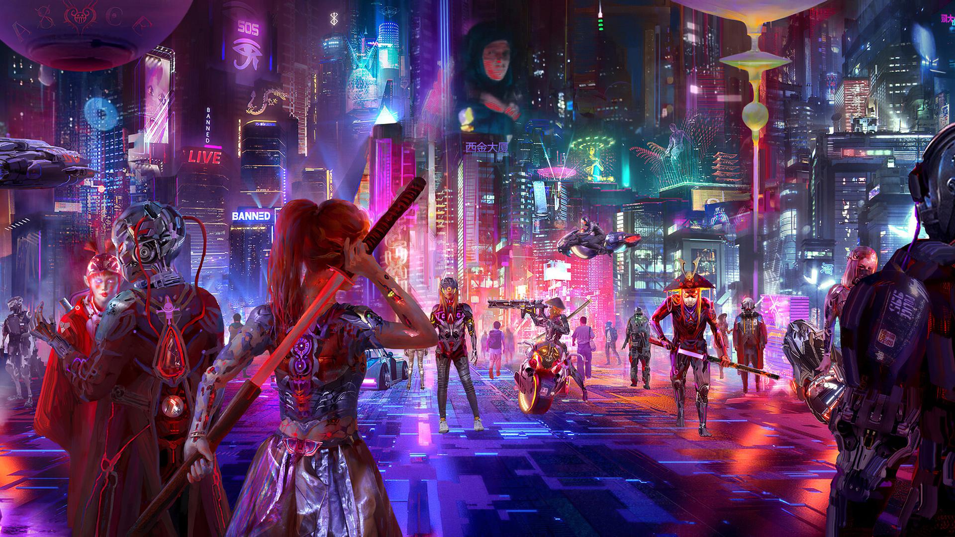 1920x1080 Cyberpunk City Of Shadow 4k Laptop Full HD 1080P HD 4k Wallpaper, Image, Background, Photo and Picture