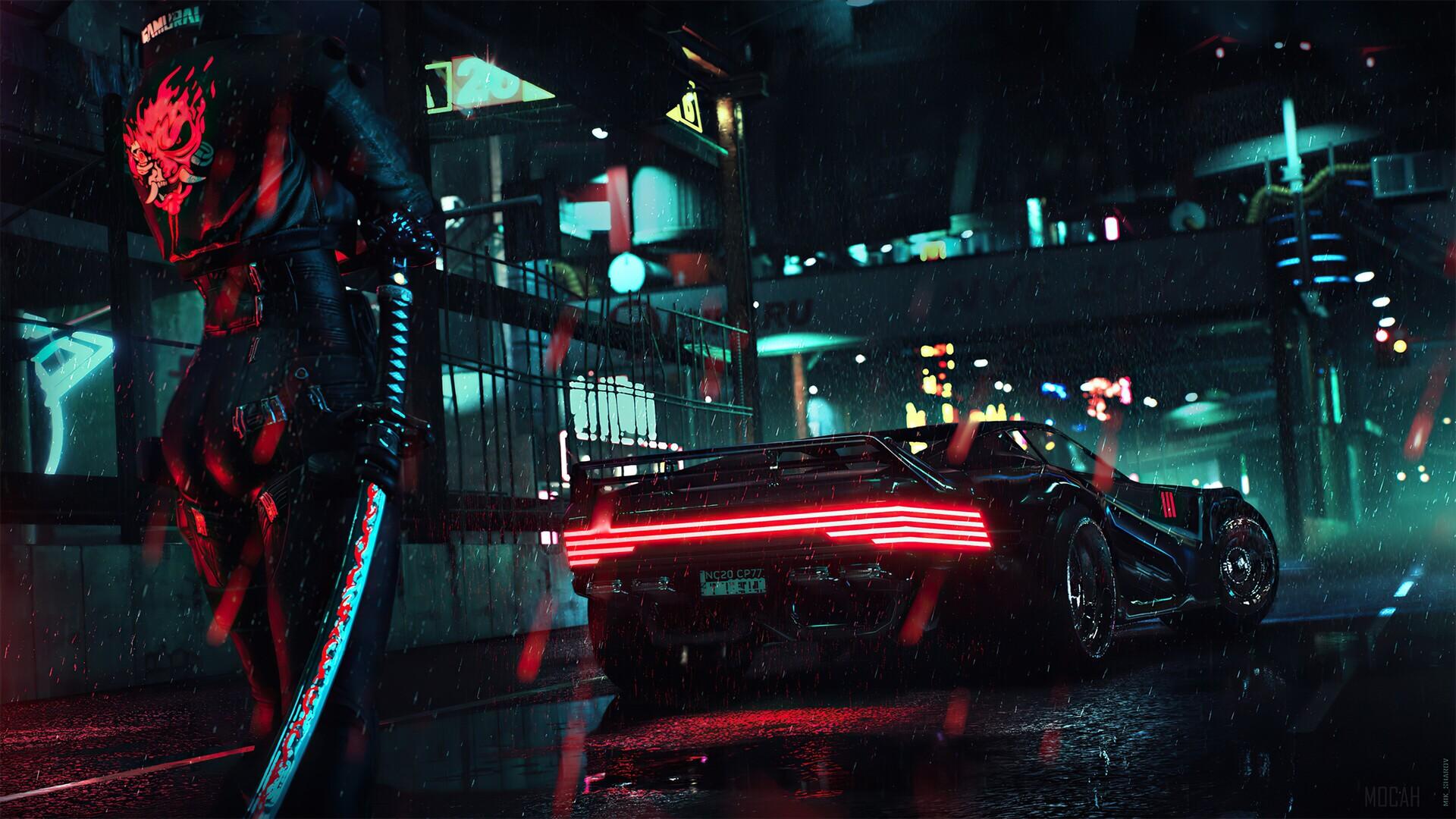 1920x1080 Samurai Sword Girl Cyberpunk 2077 Laptop Full HD 1080P HD 4k Wallpaper, Image, Background, Photo and Picture