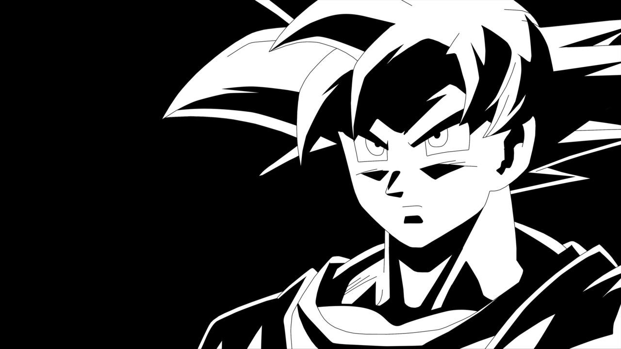 40 Gambar Goku Black and White Wallpaper Hd terbaru 2020