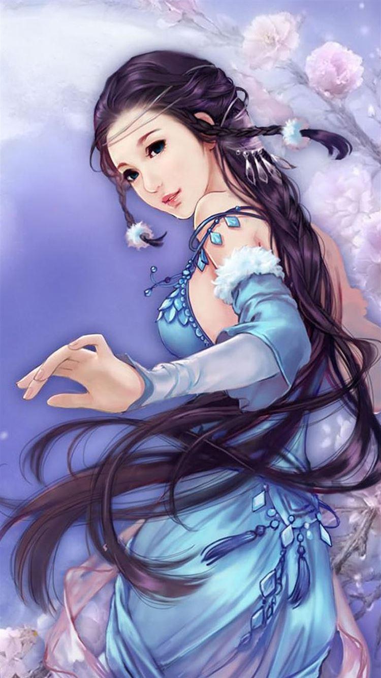 750x1334 Anime Dreamy Fantasy Ancient Beauty iPhone 8 Wallpaper Free Download
