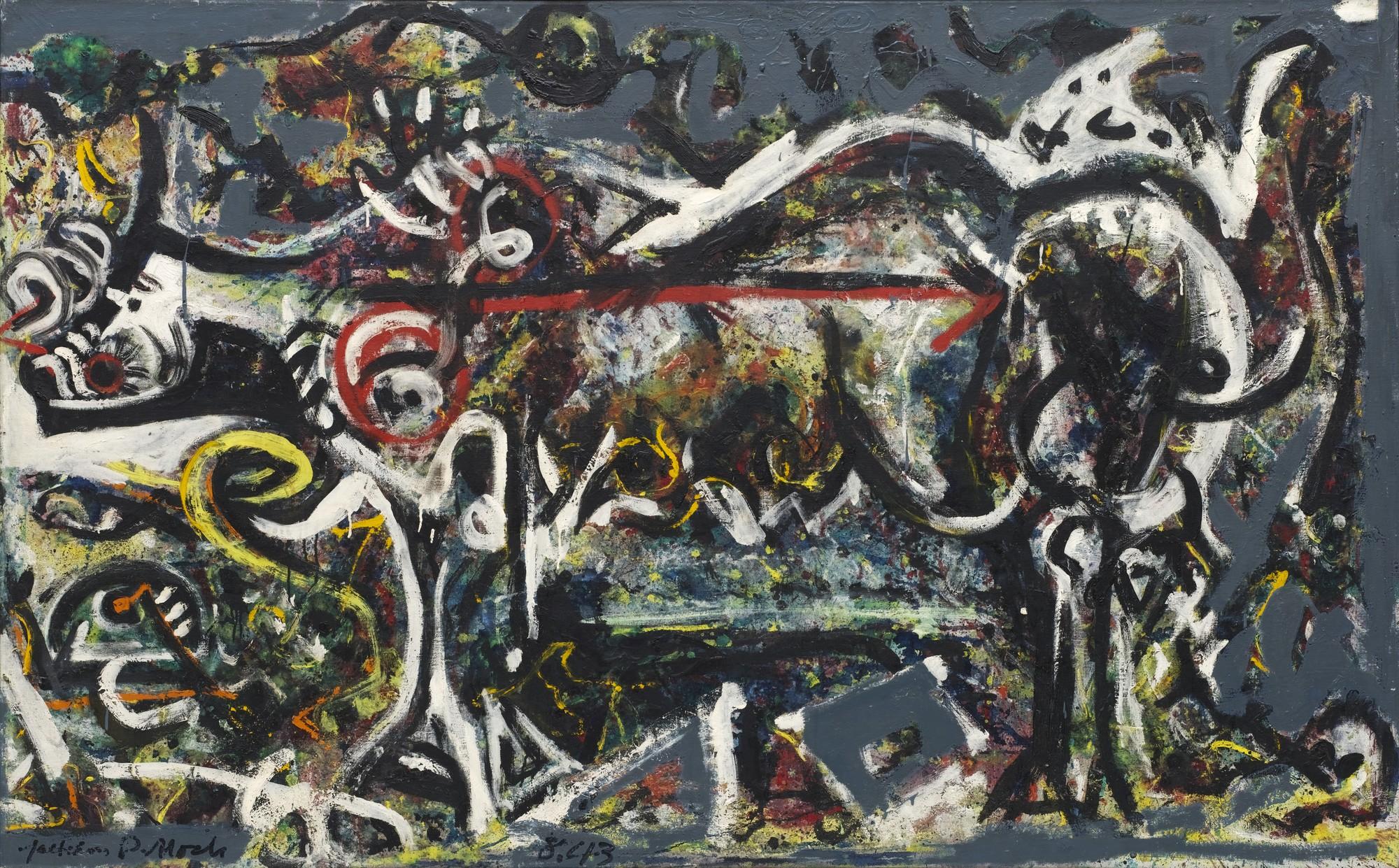 2000x1241 Jackson Pollock. The She Wolf. 1943