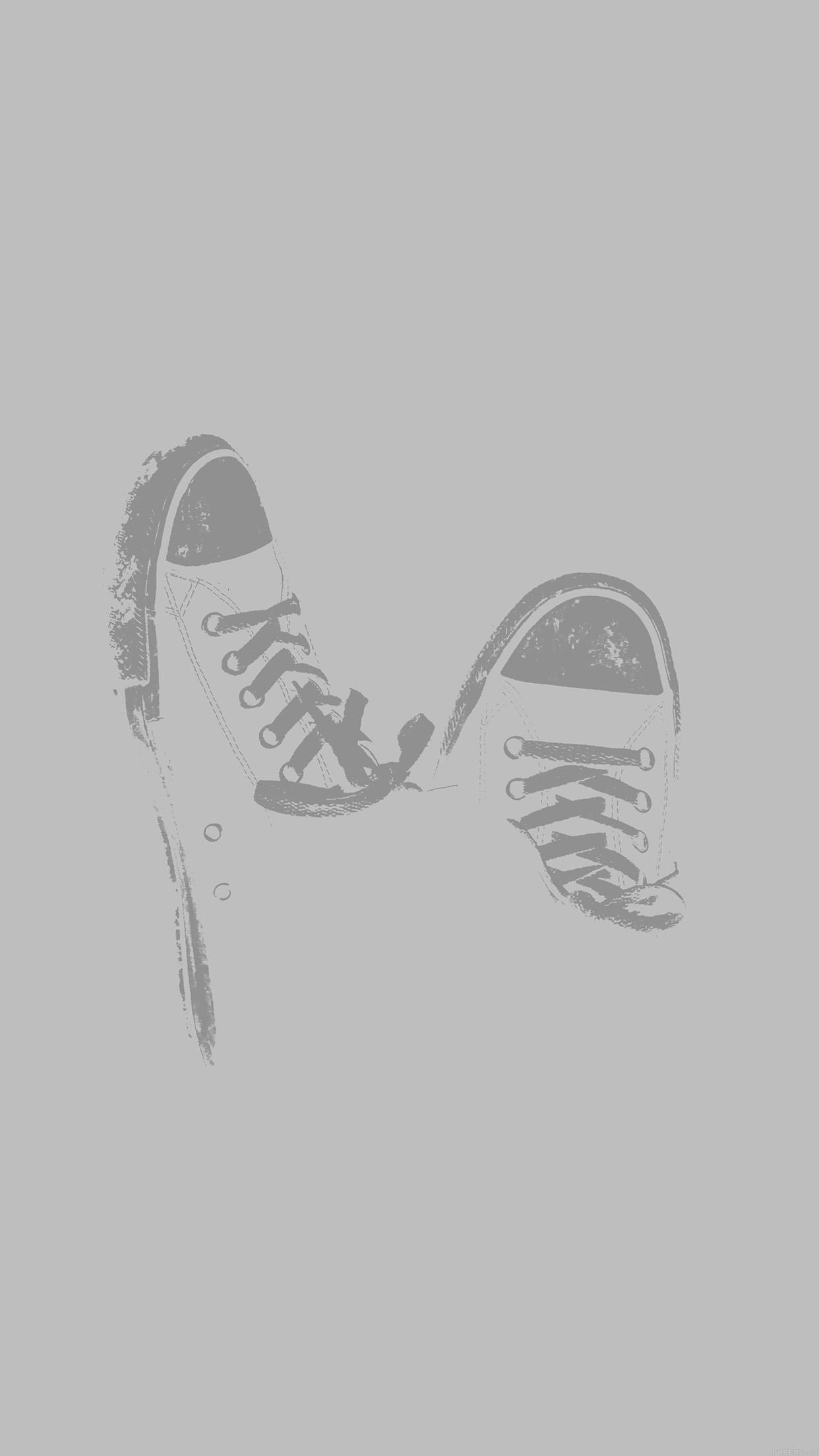 1242x2208 Converse Street Shoe White Minimal Dark Wallpaper