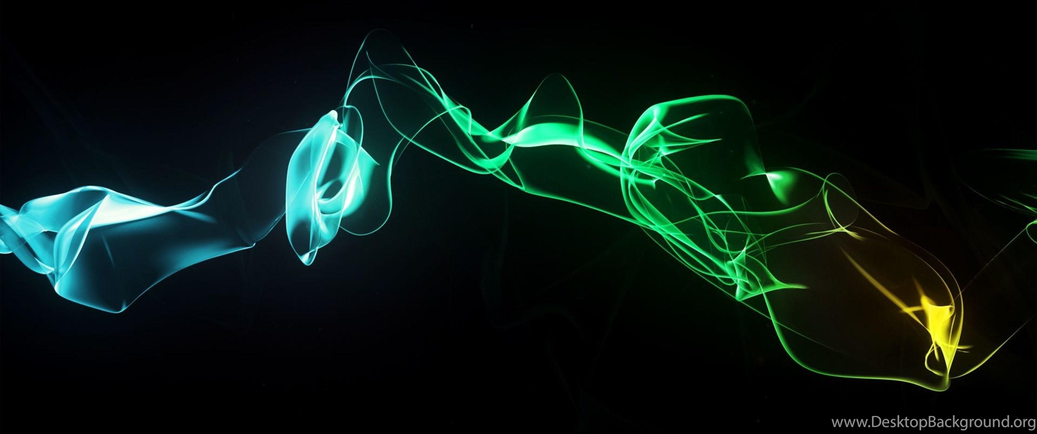 3440x1440 Download Wallpaper 3840x2160 Abstract, Blue, Smoke, Light 4K Ultra. Desktop Background