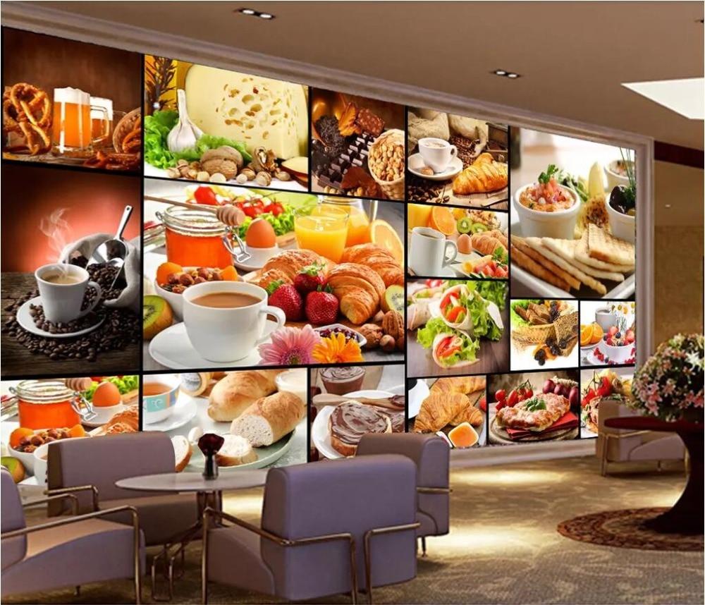 1000x858 beibehang Custom Bread baking tea dessert shop cafe background photo wallpaper for walls 3 d home improvement bakery wall paper. Wallpaper