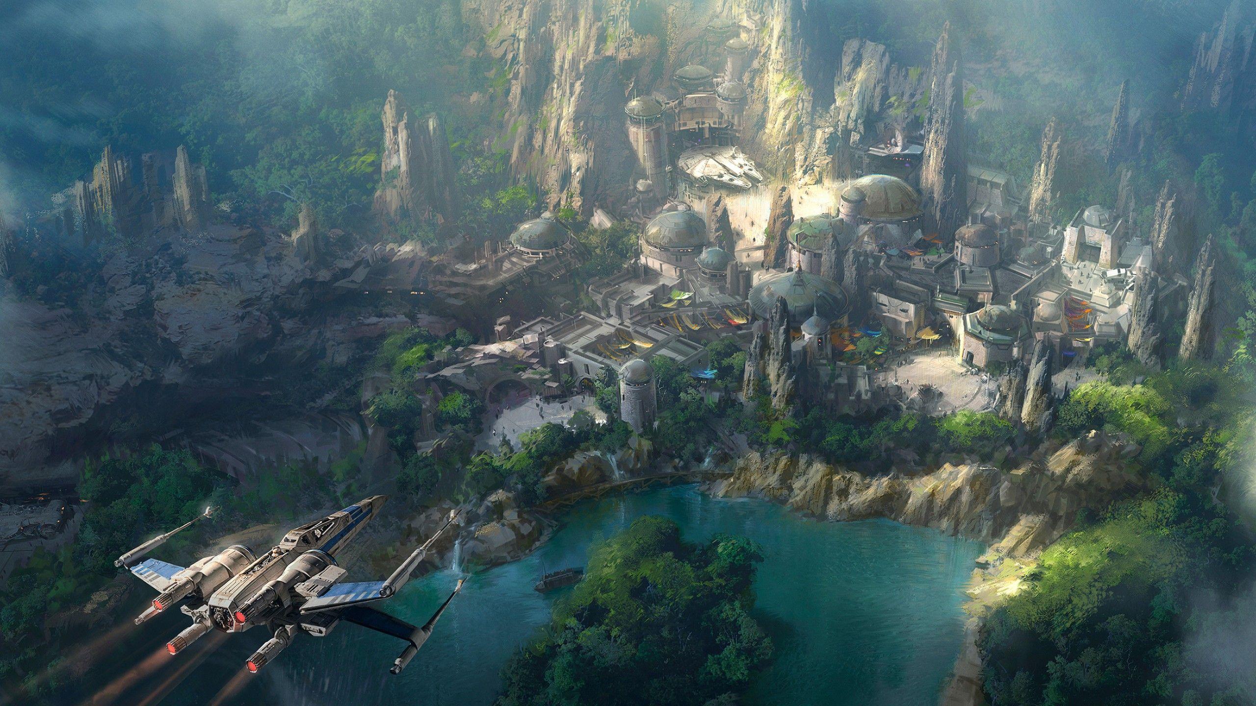 2560x1440 Wallpaper Disneyland, Star Wars Land, Concept, HD, Creative Graphics