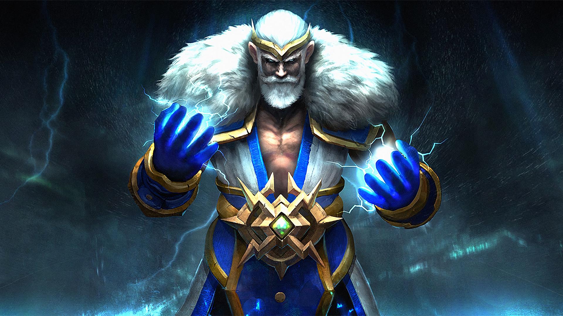 1920x1080 Dota 2 Heroes Zeus Magic Fighter Computer Games Desktop HD Wallpaper For Mobile Phones Tablet And Pc 1920x1080 :