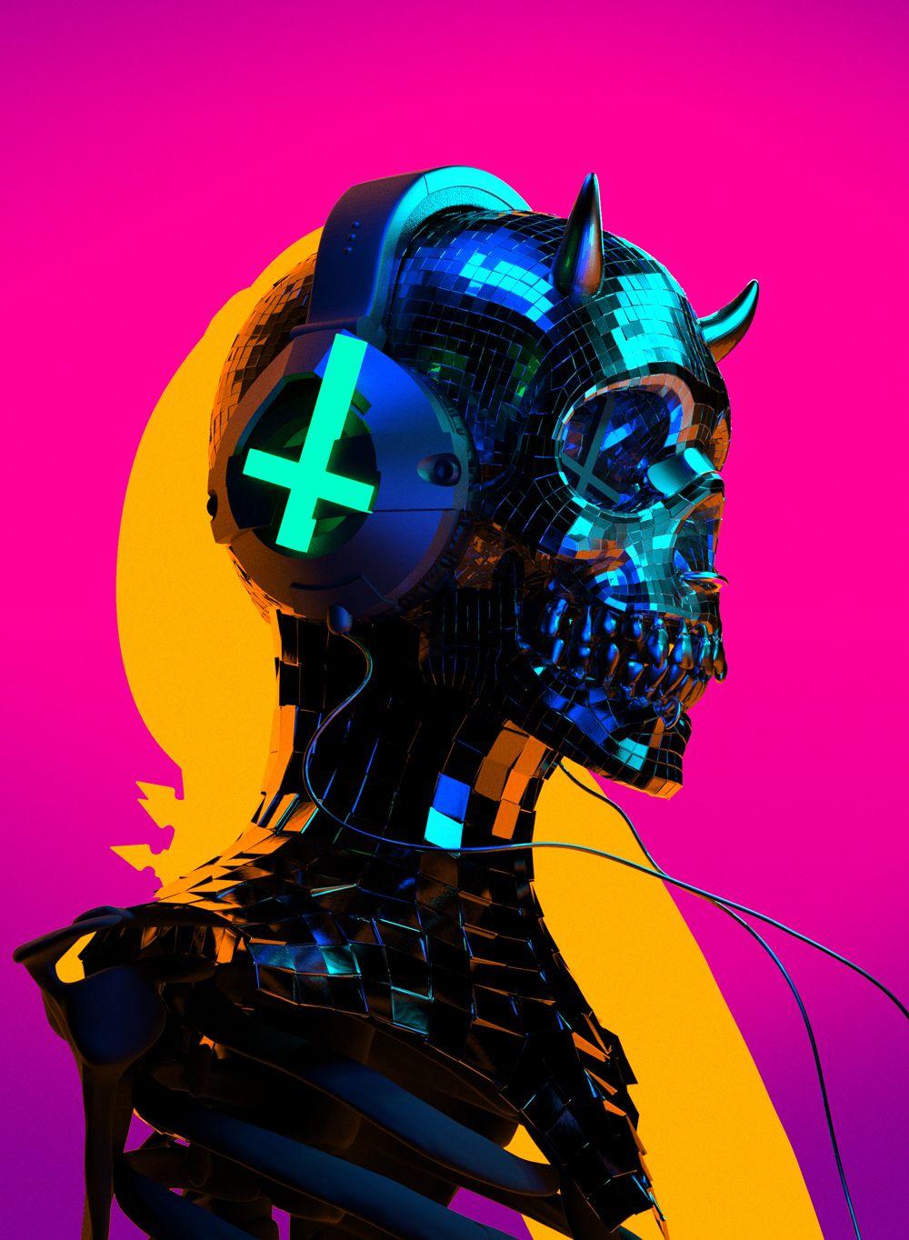 1000x1364 Auʇıɔɥɹısʇ. Cyberpunk art, Psychedelic art, Art inspiration