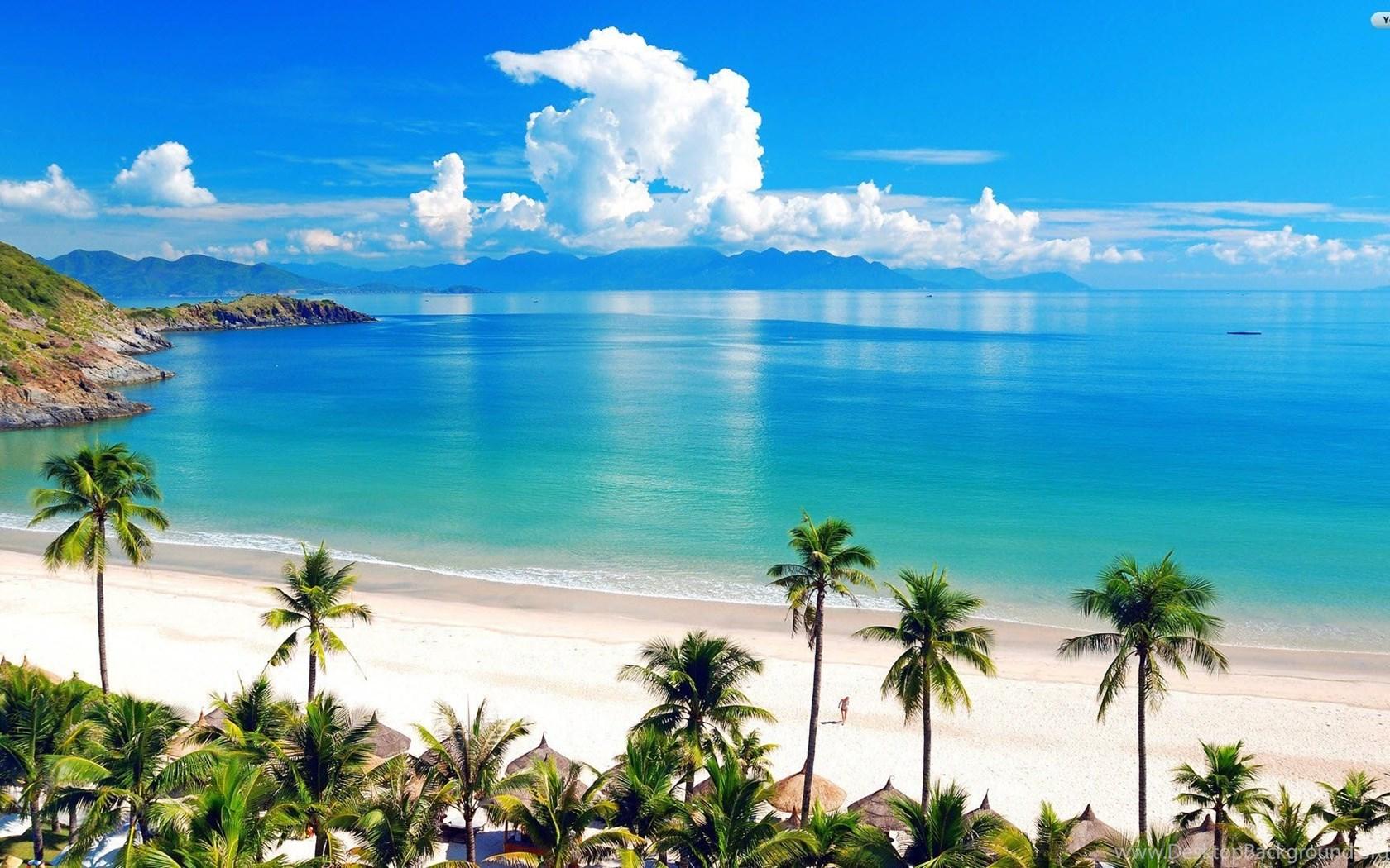 1680x1050 YouWall Wonderful Tropical Beach Wallpaper Wallpaper. Desktop Background
