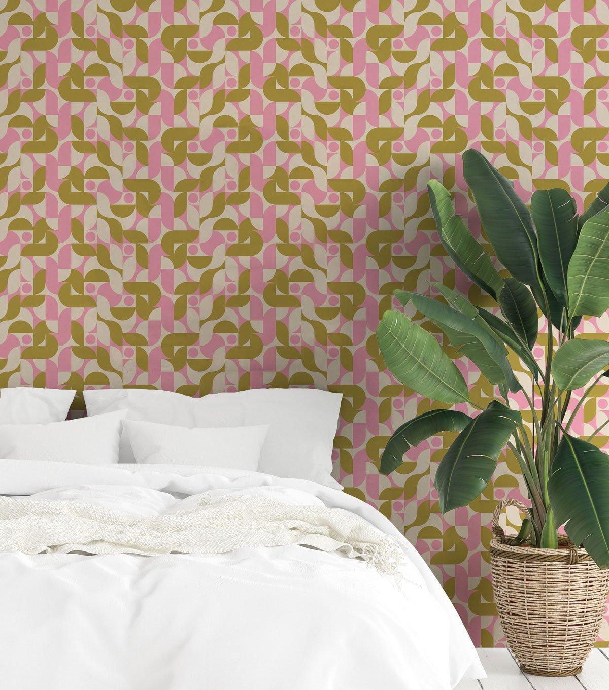 1200x1360 SHOP Van Life Retro Geometric Peel & Stick On Removable Wallpaper