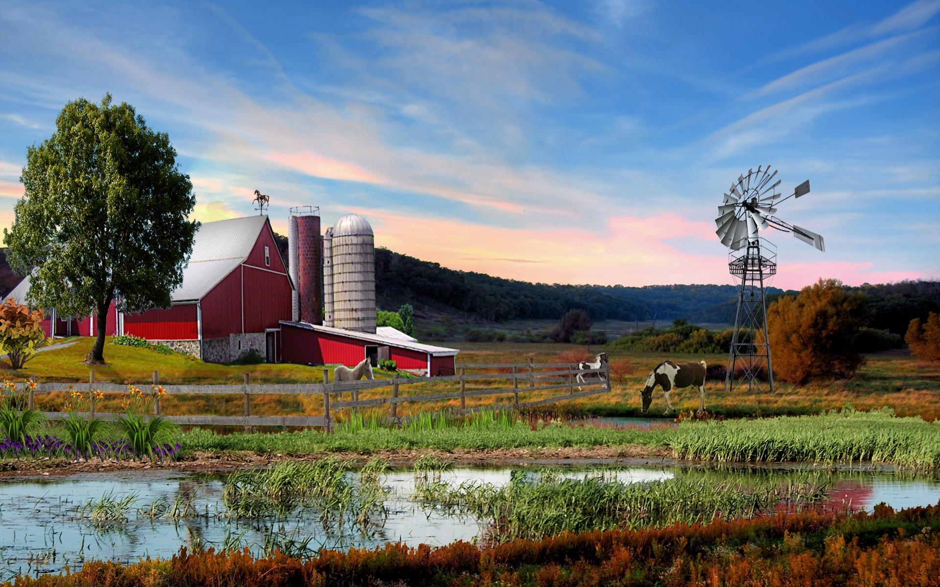 1920x1200 Farm Wallpaper HD