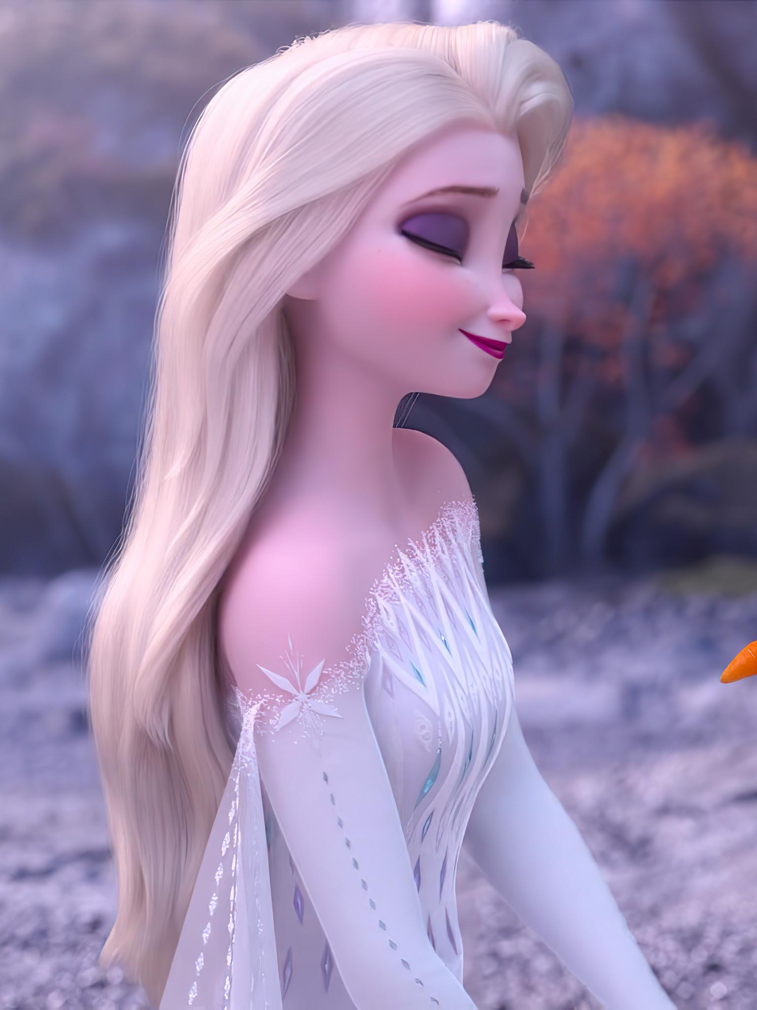 1536x2048 Elsa Frozen Wallpaper For Mobile
