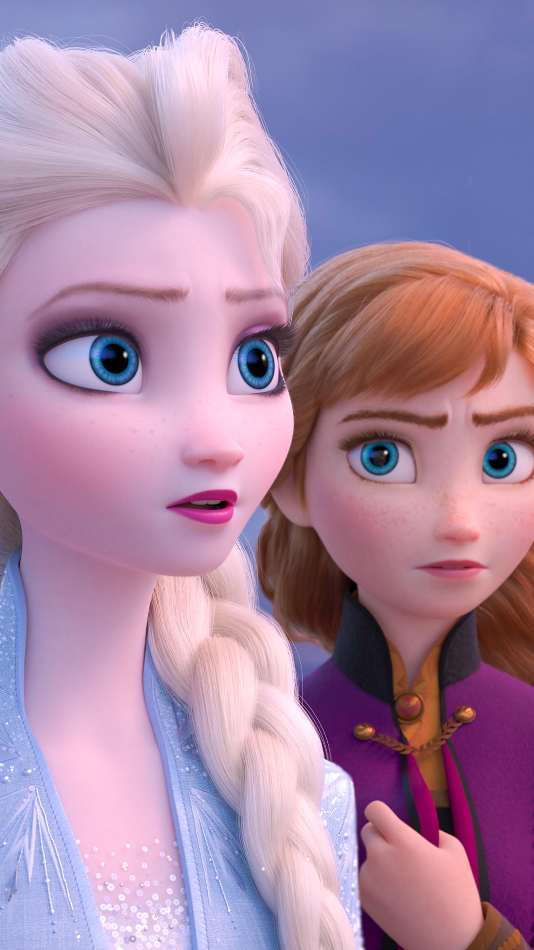 1080x1920 Elsa And Anna Baby HD Wallpaper