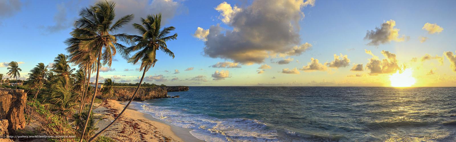 1600x500 Free Caribbean Wallpaper for Desktop