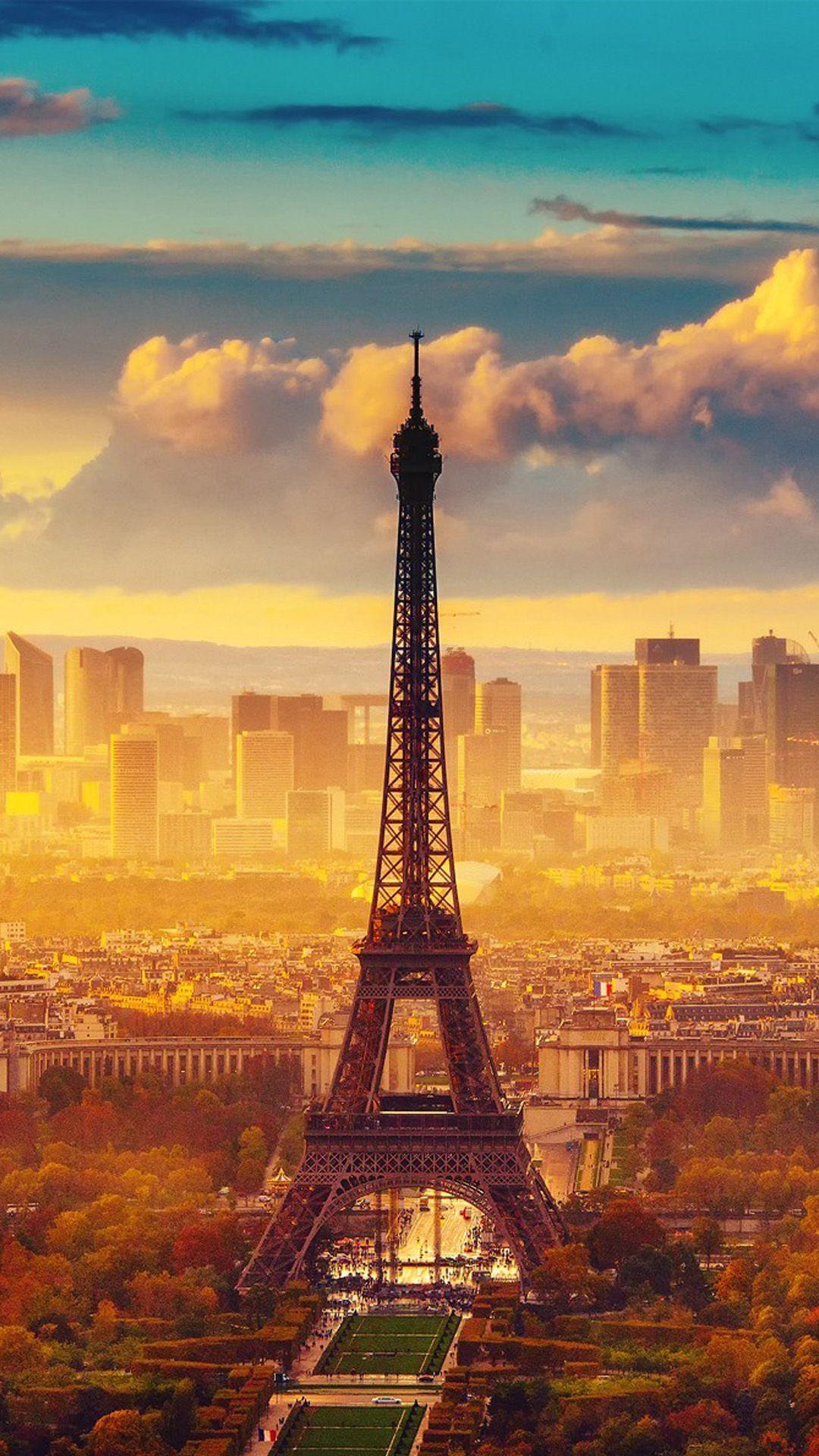1080x1920 Eiffel Tower, Paris, France. Beautiful city landscape. Tap to see
