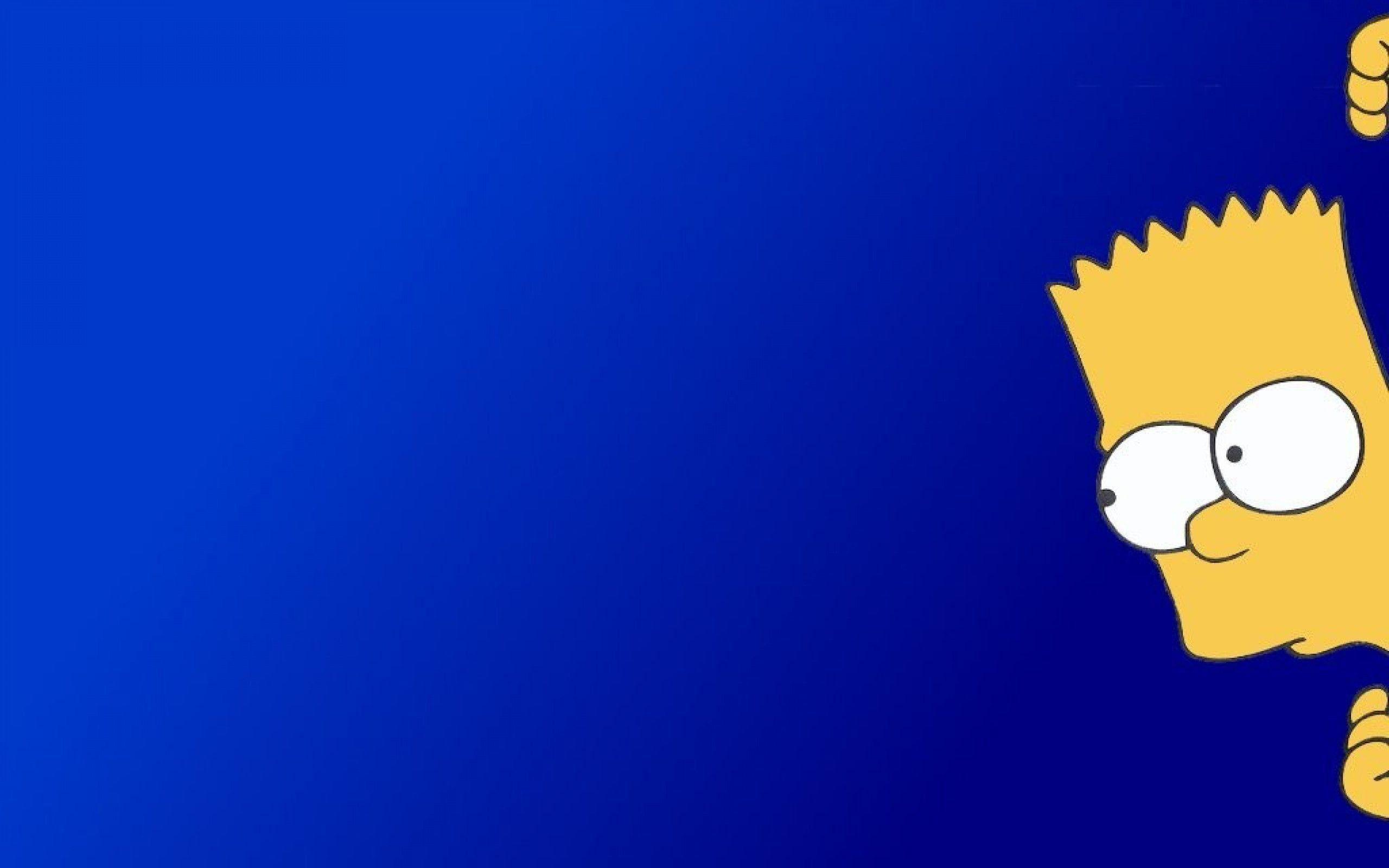 Download Sad Bart Simpsons On Desk Wallpaper