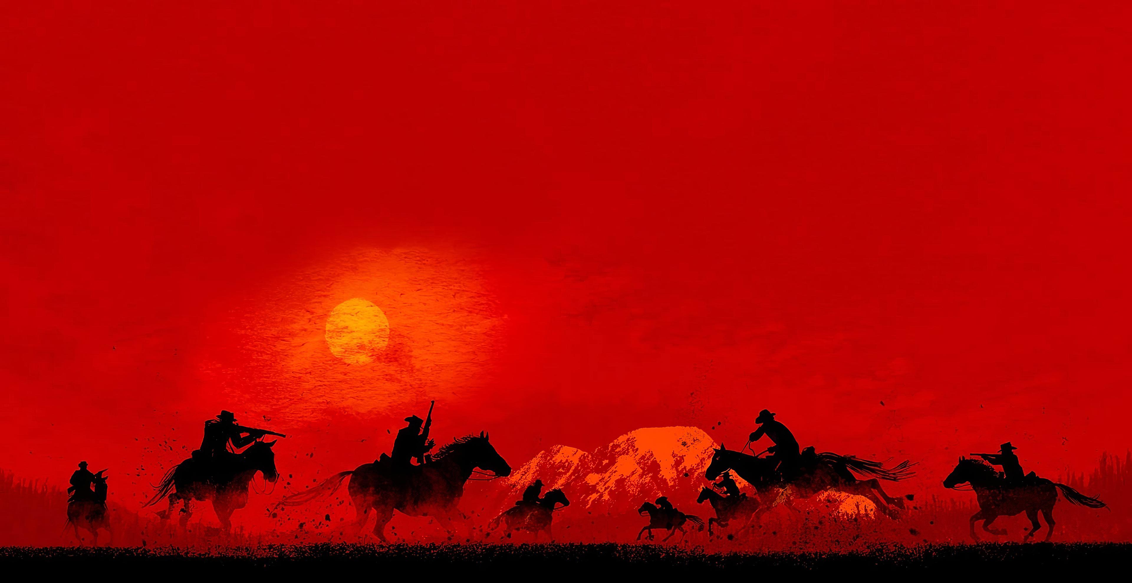 Red Dead Redemption 2 Minimalist Wallpapers - Top Free Red Dead ...
