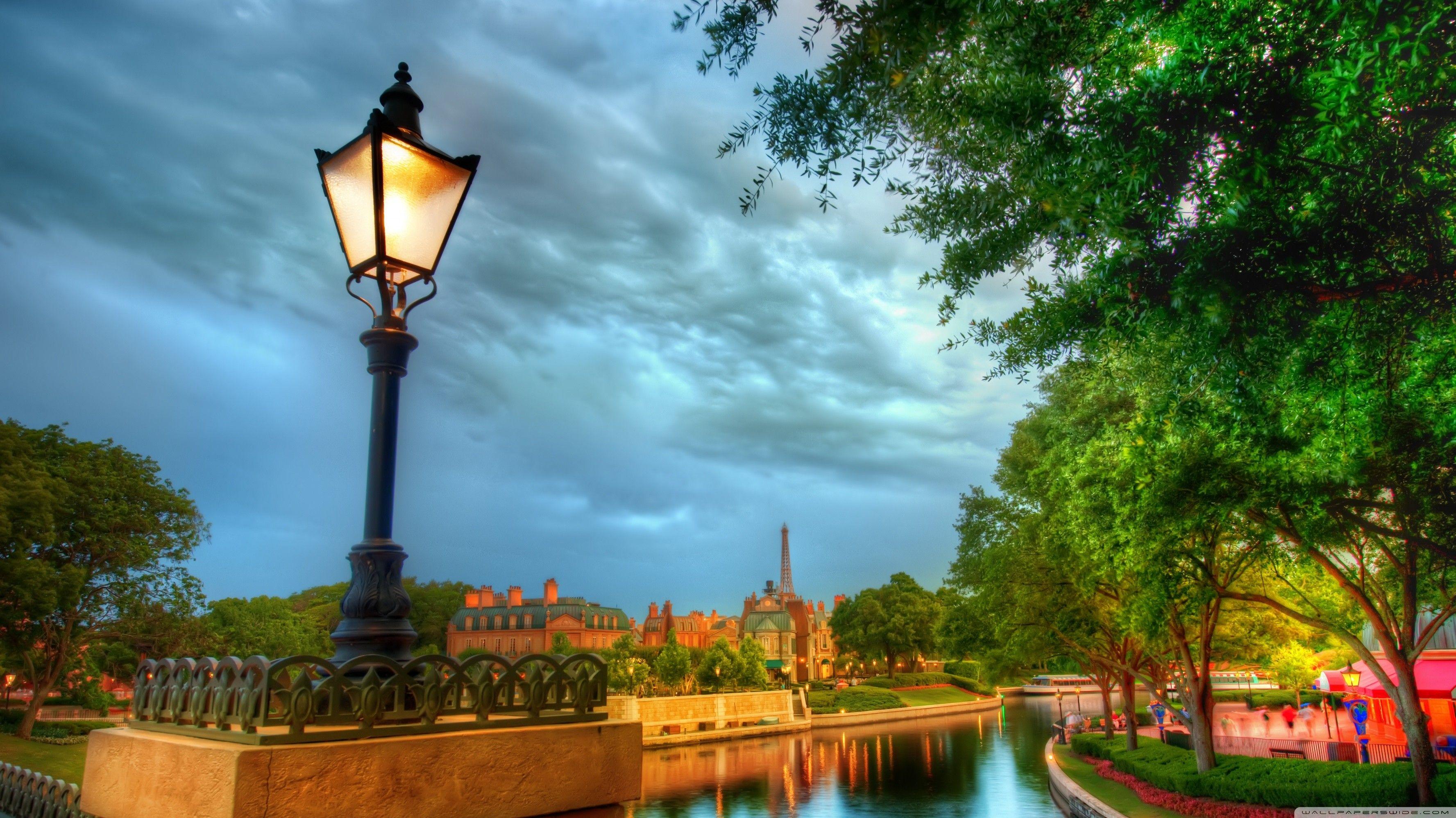 3554x1999 Seine Nature River Trees France Paris Wallpaper Picture HD Elegant
