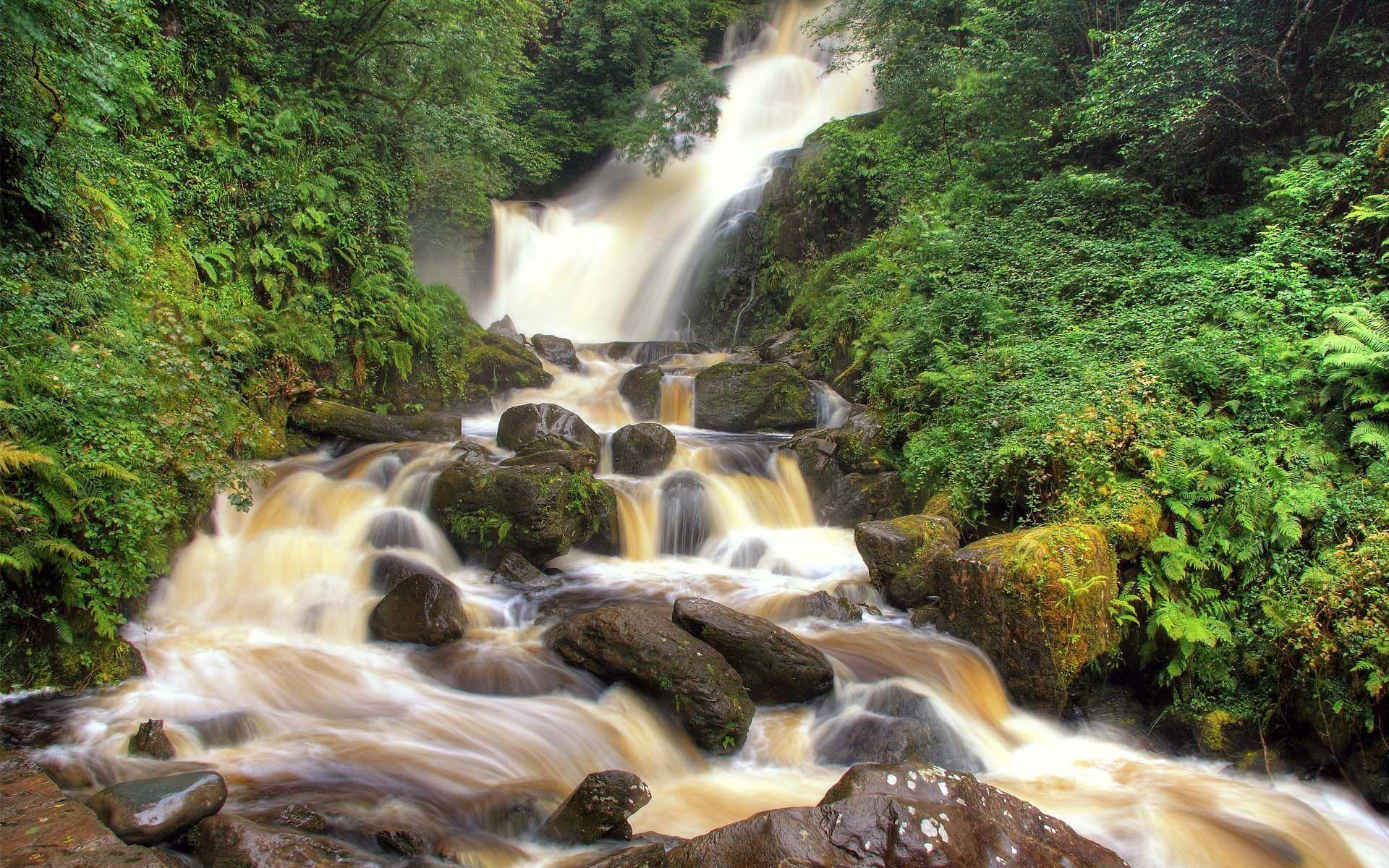 1920x1200 picture of Ireland. waterfall, ireland, killarney, background