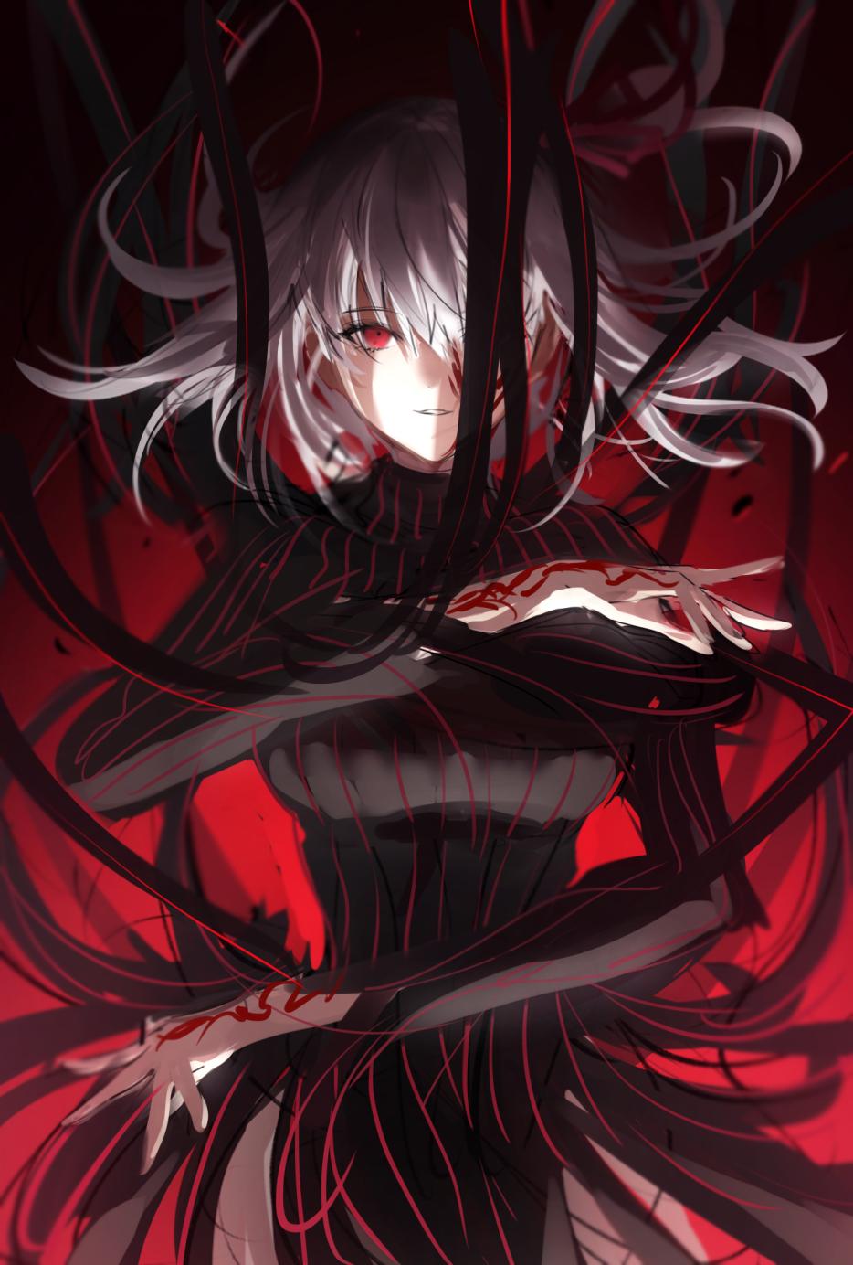 934x1384 Dark Sakura Stay Night Anime Image Board
