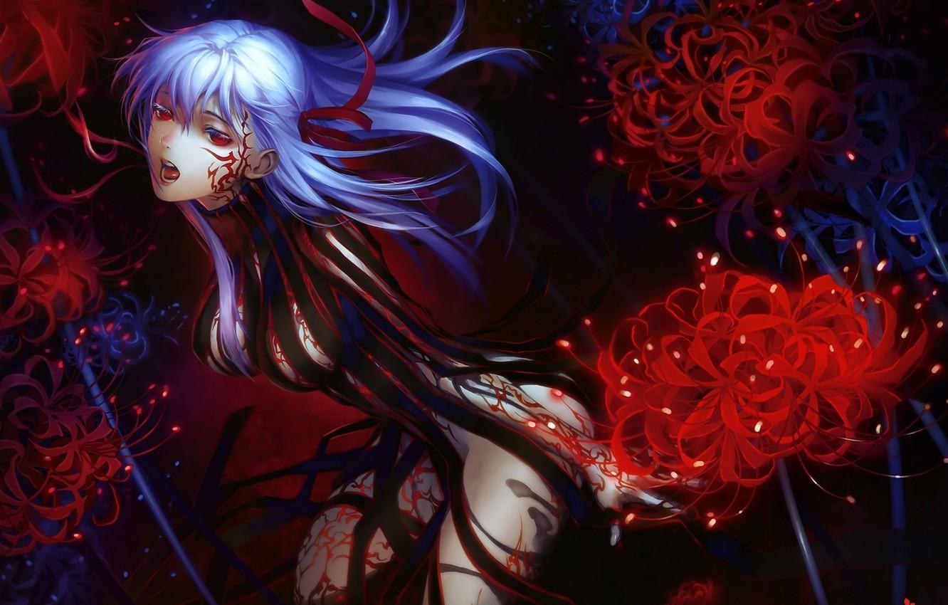 1332x850 Dark Sakura Wallpaper