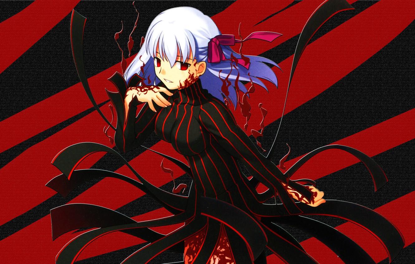 1332x850 Wallpaper Girl, Red, Anime, Fate Stay Night, Black, Type Moon, Matou Sakura Image For Desktop, Section прочее