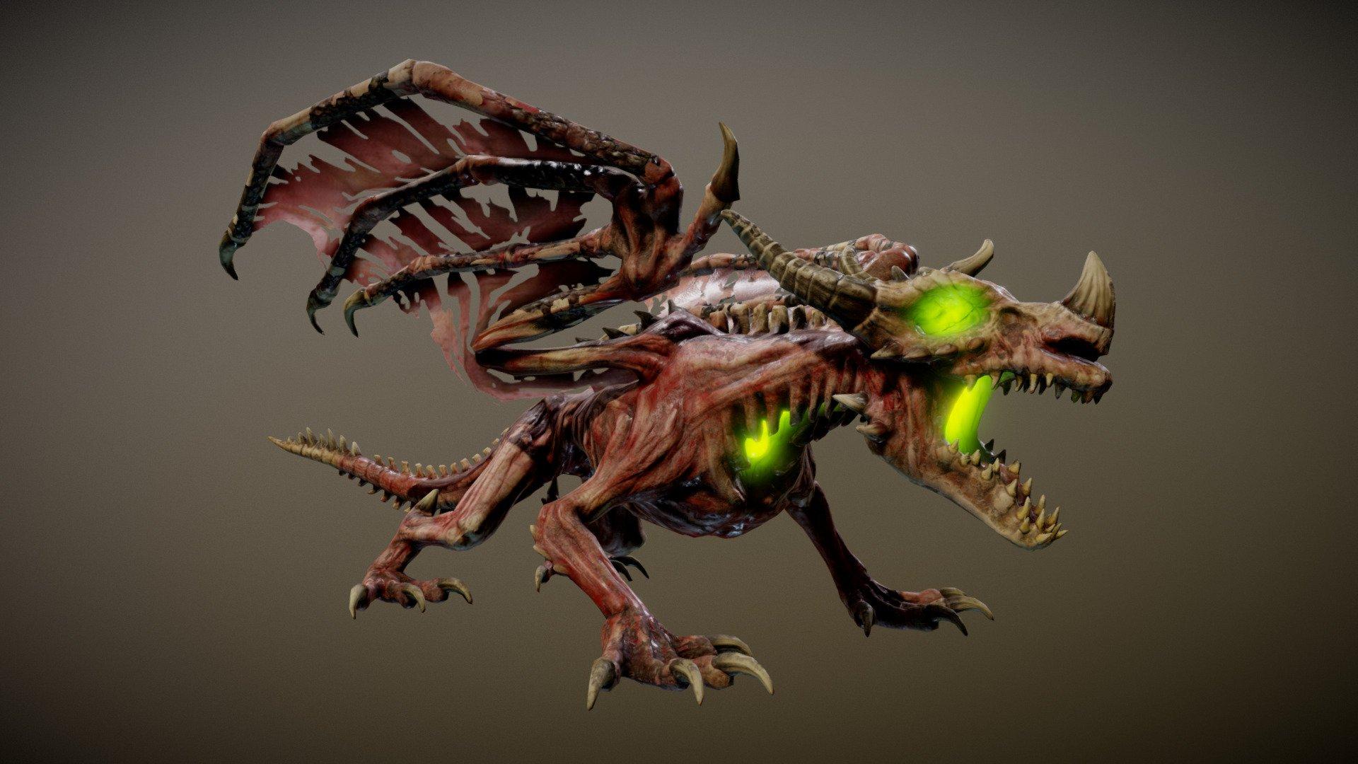 1920x1080 UNDEAD DRAGON ANIMATIONS Royalty Free 3D model by PROTOFACTOR, INC. [0b04d3b]