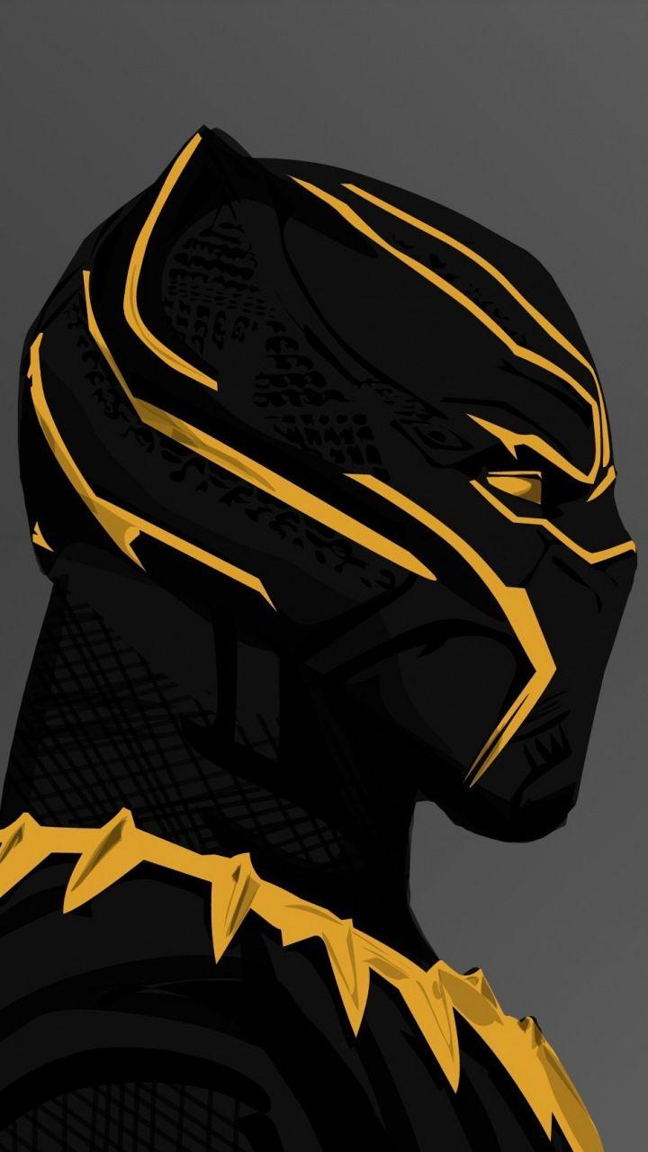 720x1280 Black panther, 2018 movie, Erik killmonger's golden suit, 720x1280 wallpaper. Black panther HD wallpaper, Black panther marvel, Black panther image