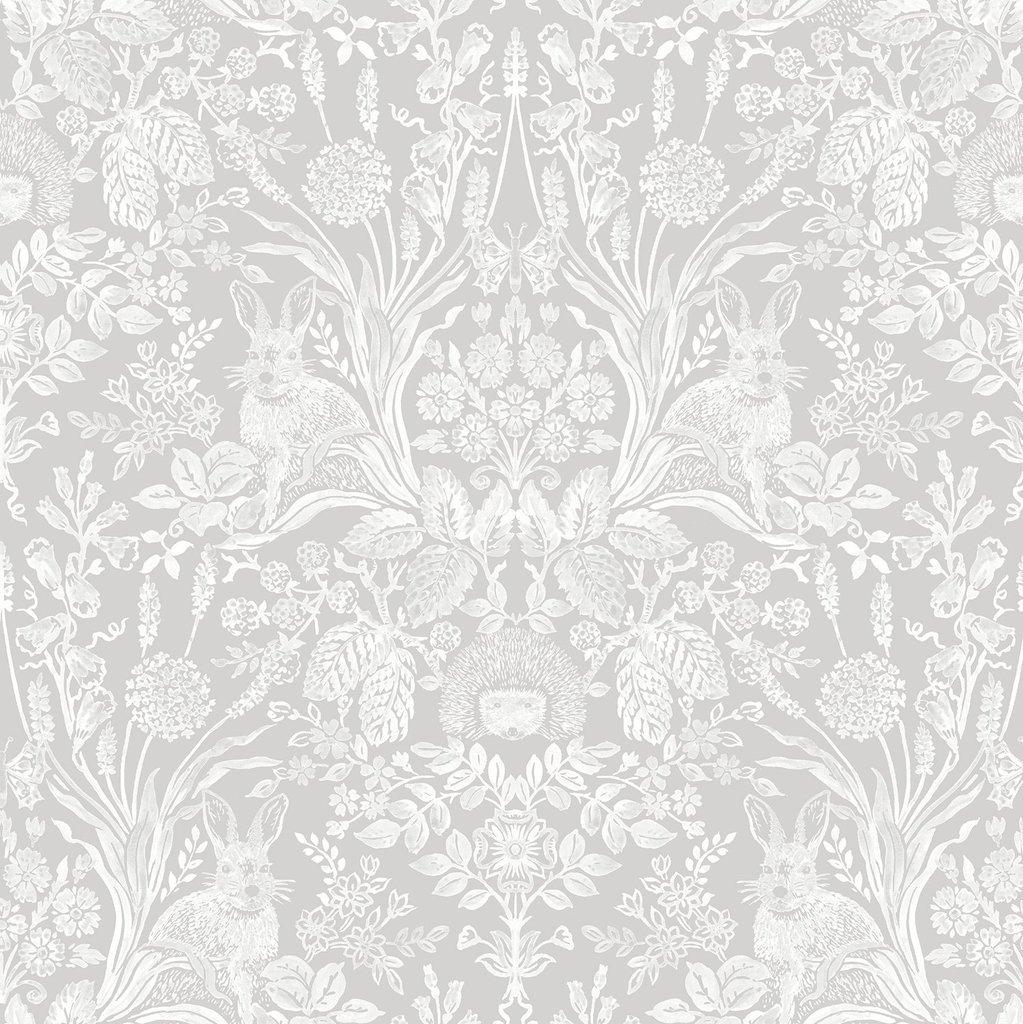 1023x1024 Harlen Grey Woodland Wallpaper by Holden Statement 90160