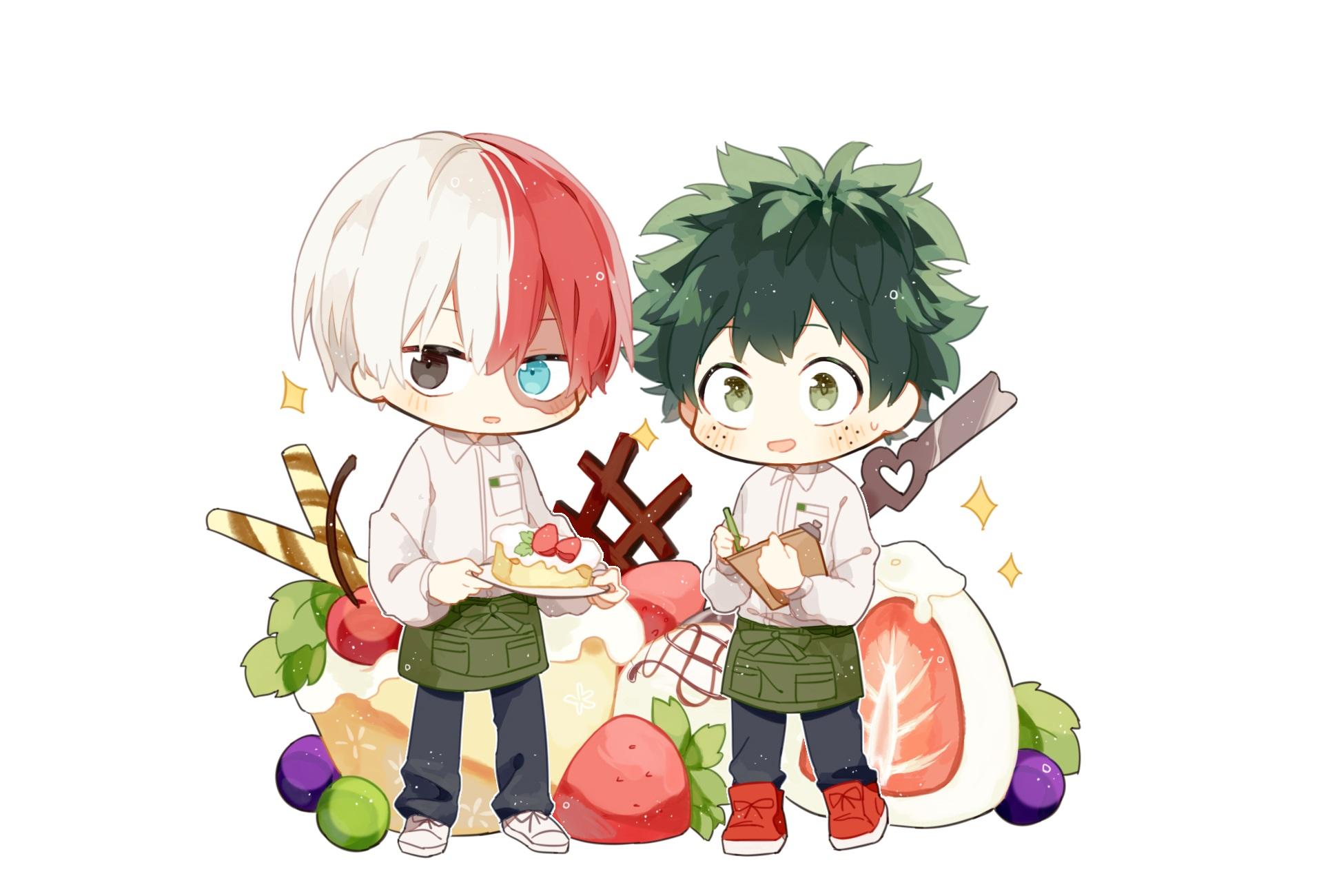 1930x1300 Katsuki Bakugou, Shouto Todoroki, Izuku Midoriya wallpaper
