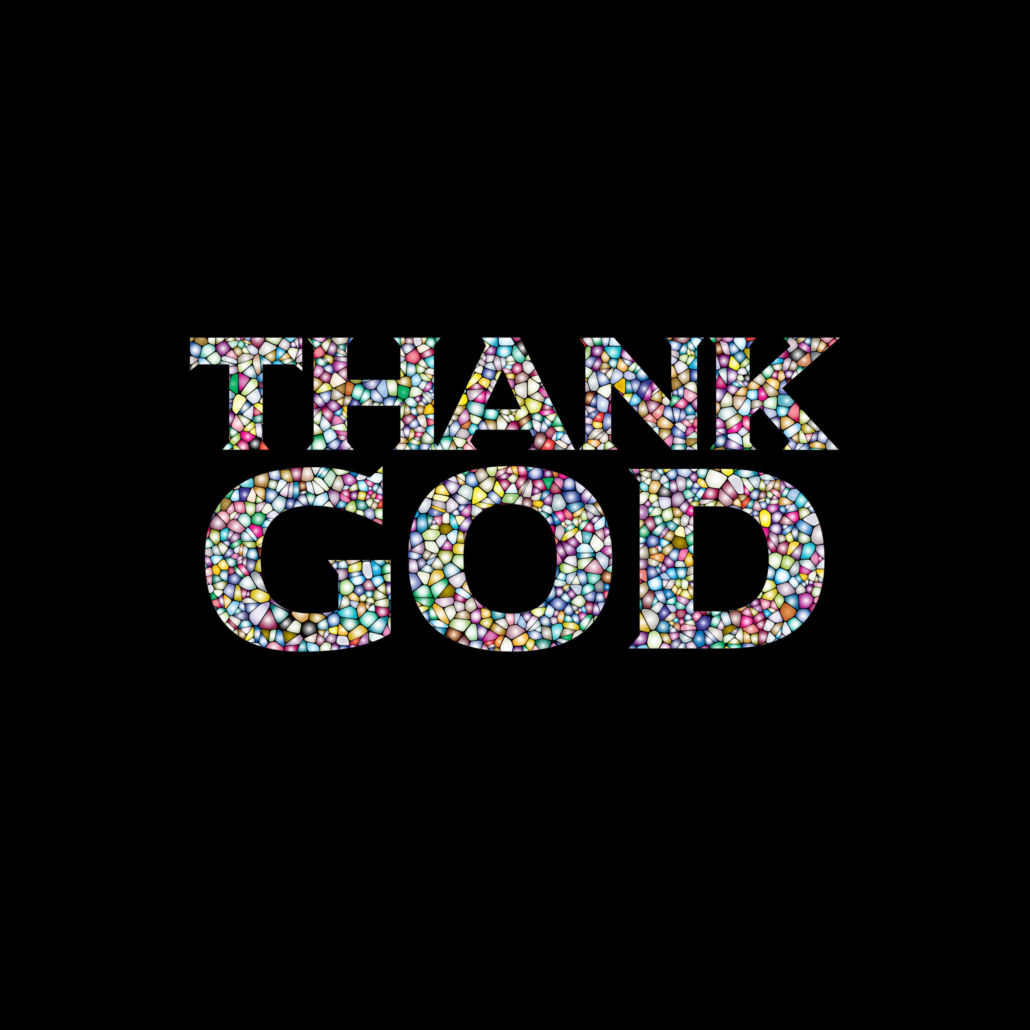 3415x3415 Wallpaper Thank, God, Prayer, Inscription HD Wallpaper