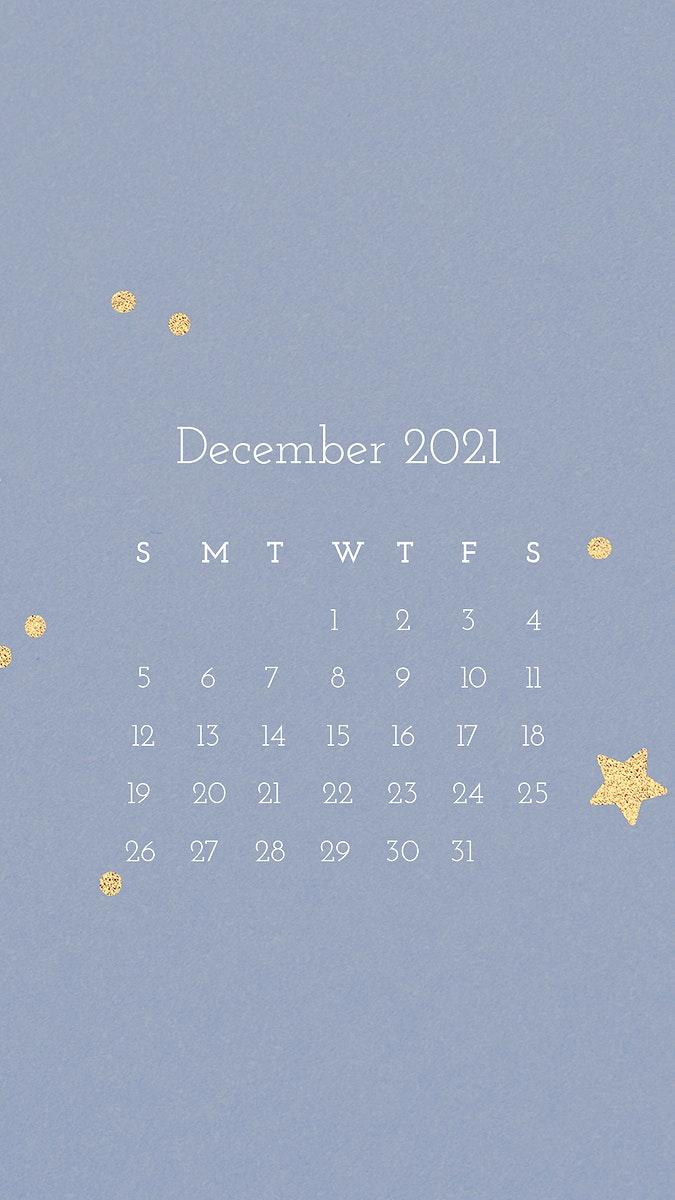 675x1200 Calendar 2021 December editable template. Royalty free stock Illustration. High Resolution graphic