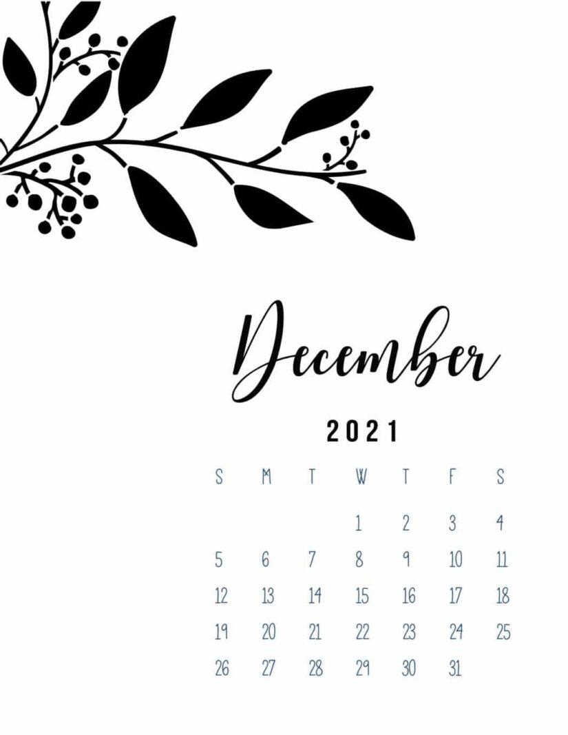 825x1067 Free Printable December Calendars for Your Office