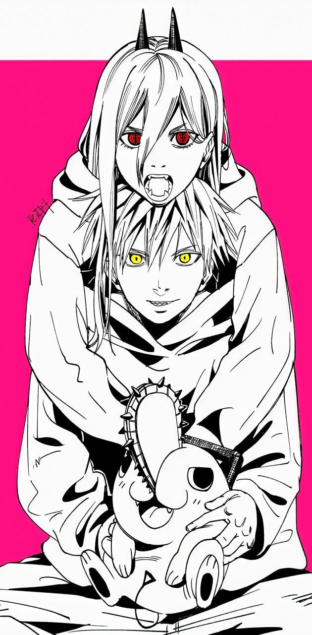 630x1280 Chainsaw man wallpaper