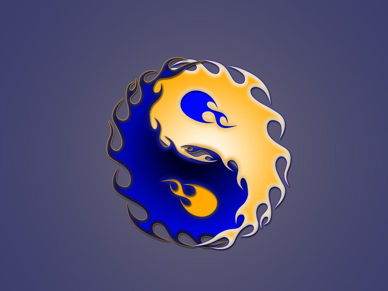 1600x1200 Yin Yang Dragon Tiger Wallpaper - #Softland