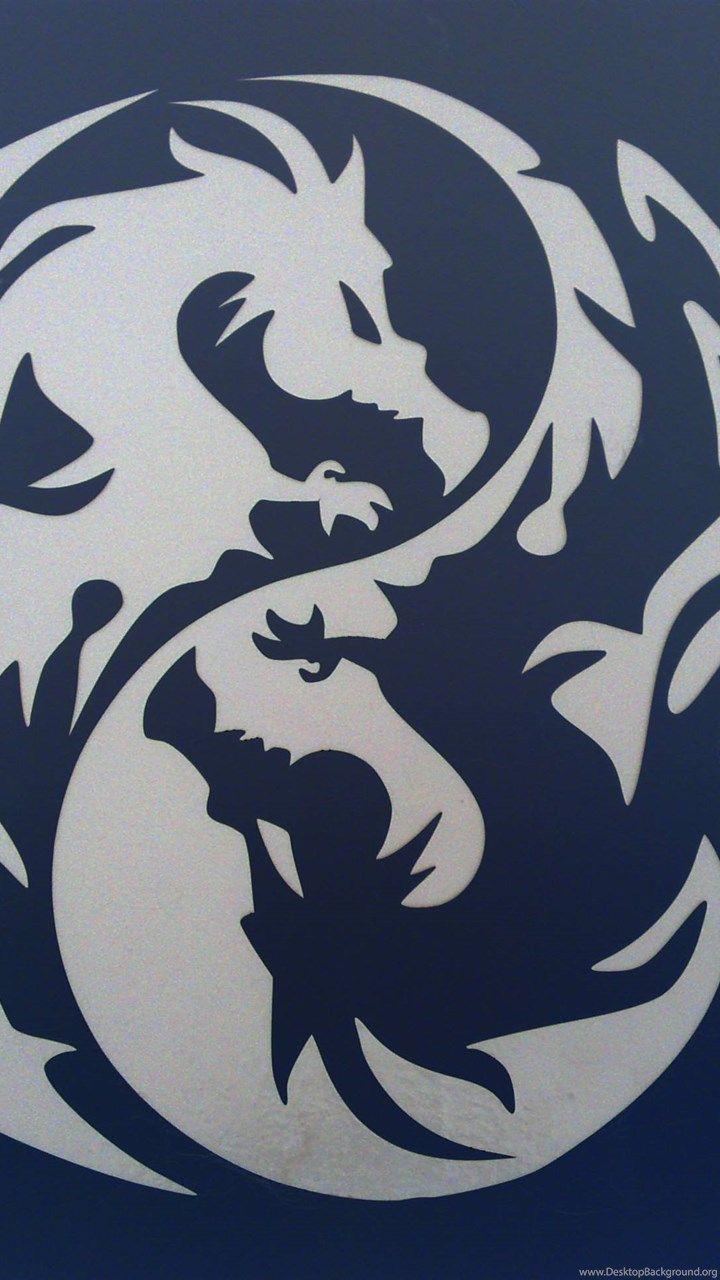 720x1280 Yin Yang Dragon Wallpaper Desktop Background