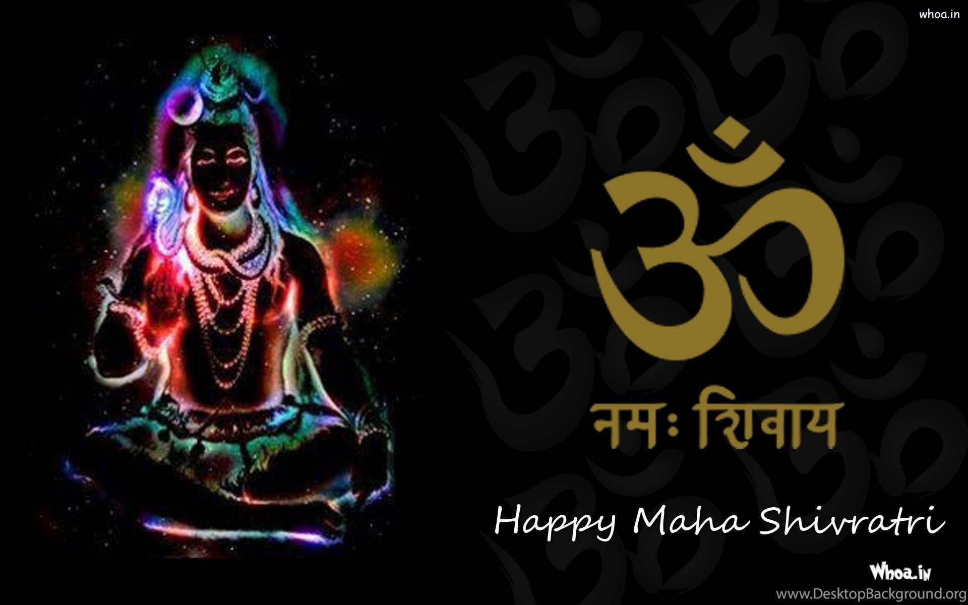 1920x1200 Om Namah Shivaya And Lord Shiva Wallpaper With Black Background Desktop Background