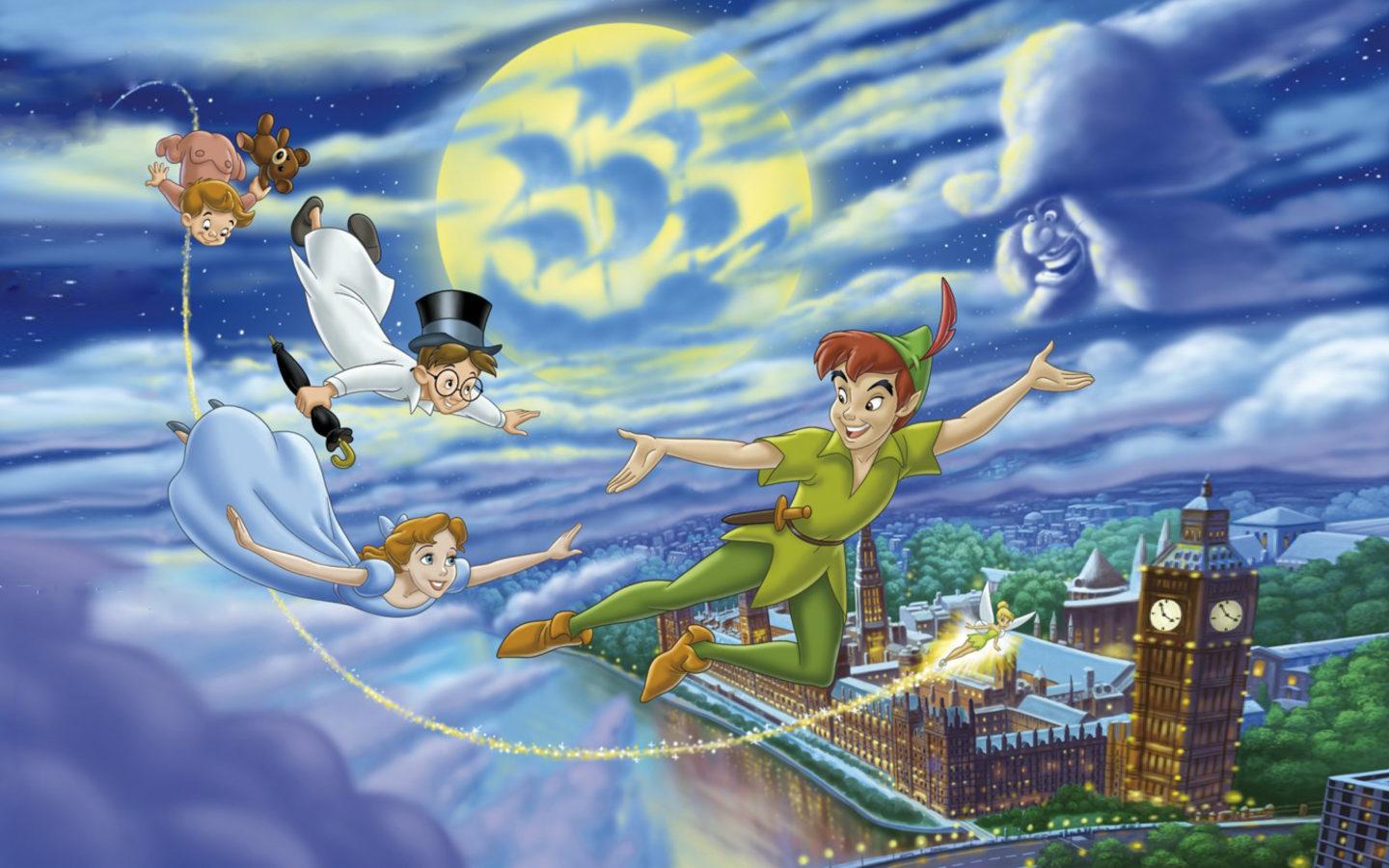 1440x900 Disney Peter Pan Let's Over London Best Picture For Disney Art Wallpaper HD 3840x2400 :