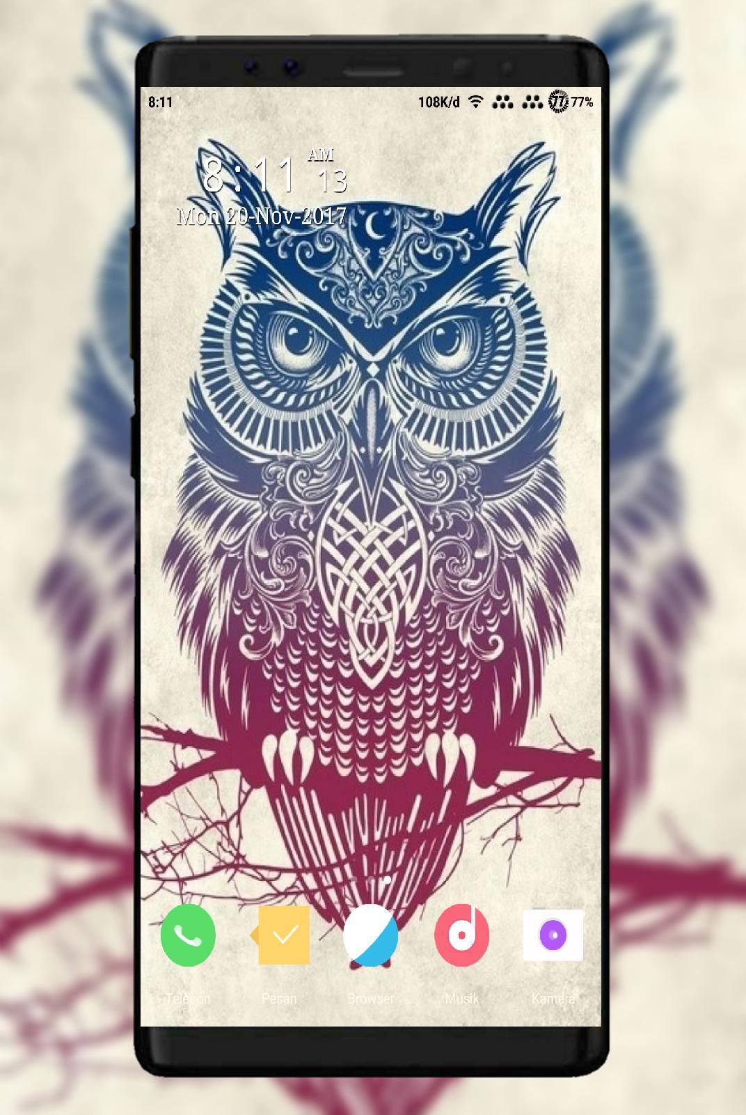 1072x1601 Owl Cartoon Wallpaper for Android