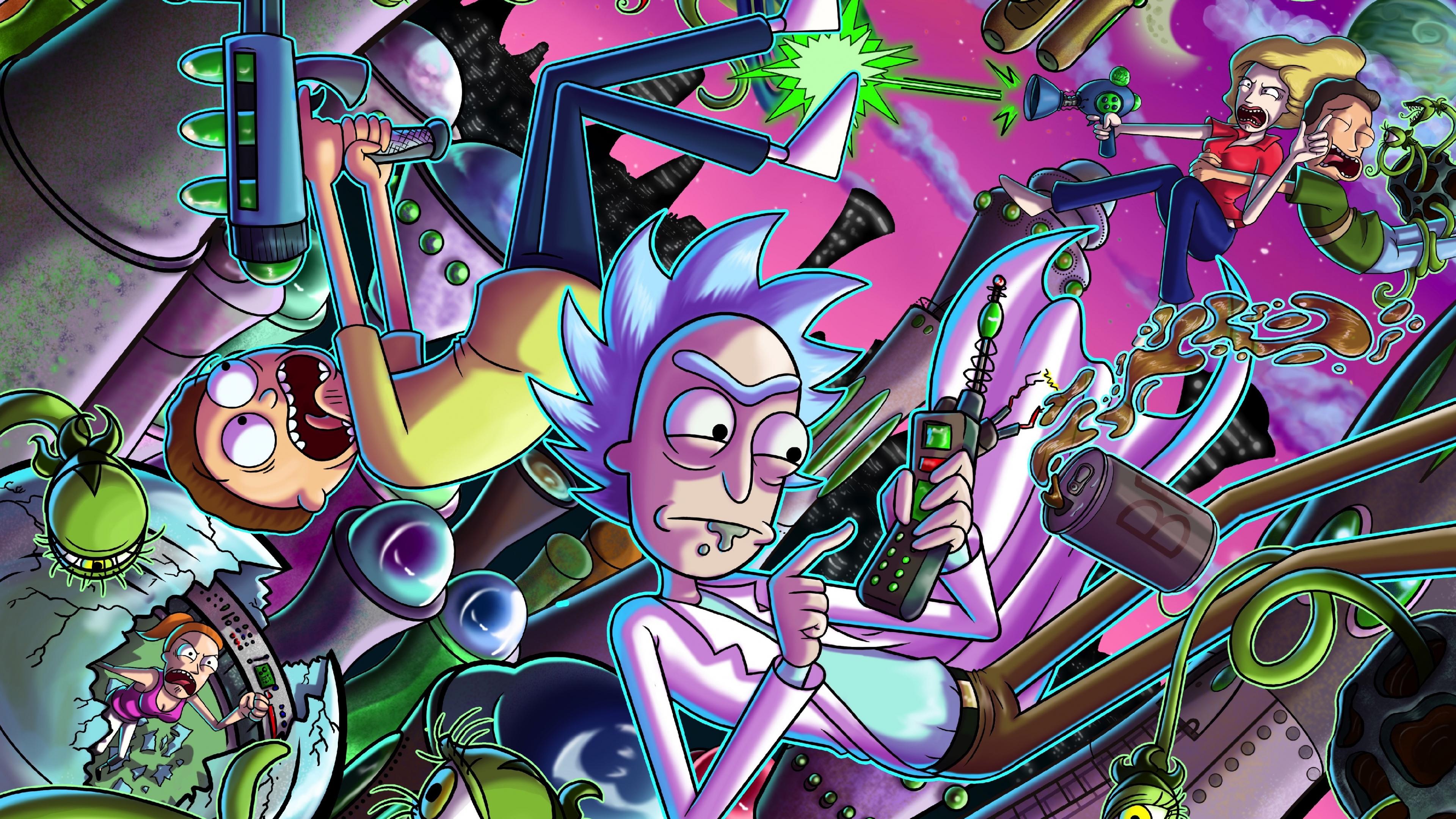 3840x2160 Download 3840x2160 wallpaper rick and morty, tv series, cartoon, digital art, 4k, uhd 16: widescreen, 3840x2160 HD image, background, 2318
