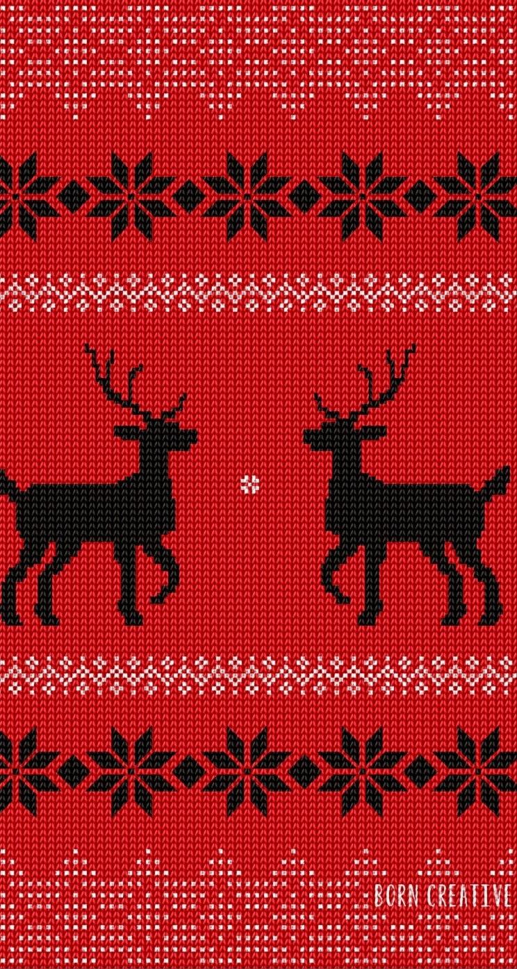 744x1392 Ugly Christmas Sweater Wallpaper