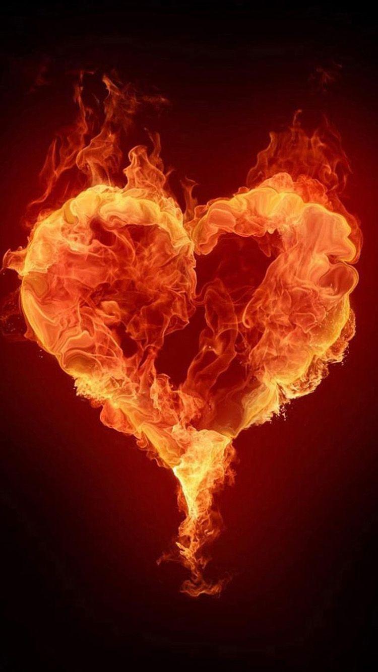 Heart Fire Wallpapers - Top Free Heart Fire Backgrounds - WallpaperAccess