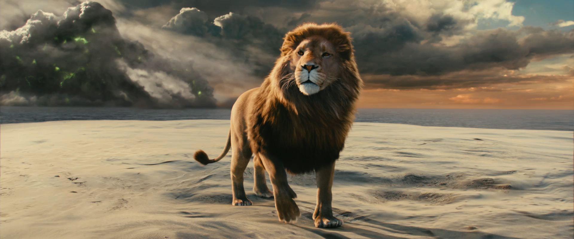 1920x800 Aslan the Lion from Chronicles of Narnia Voyage of the Dawn Treader Desktop Wallpaper